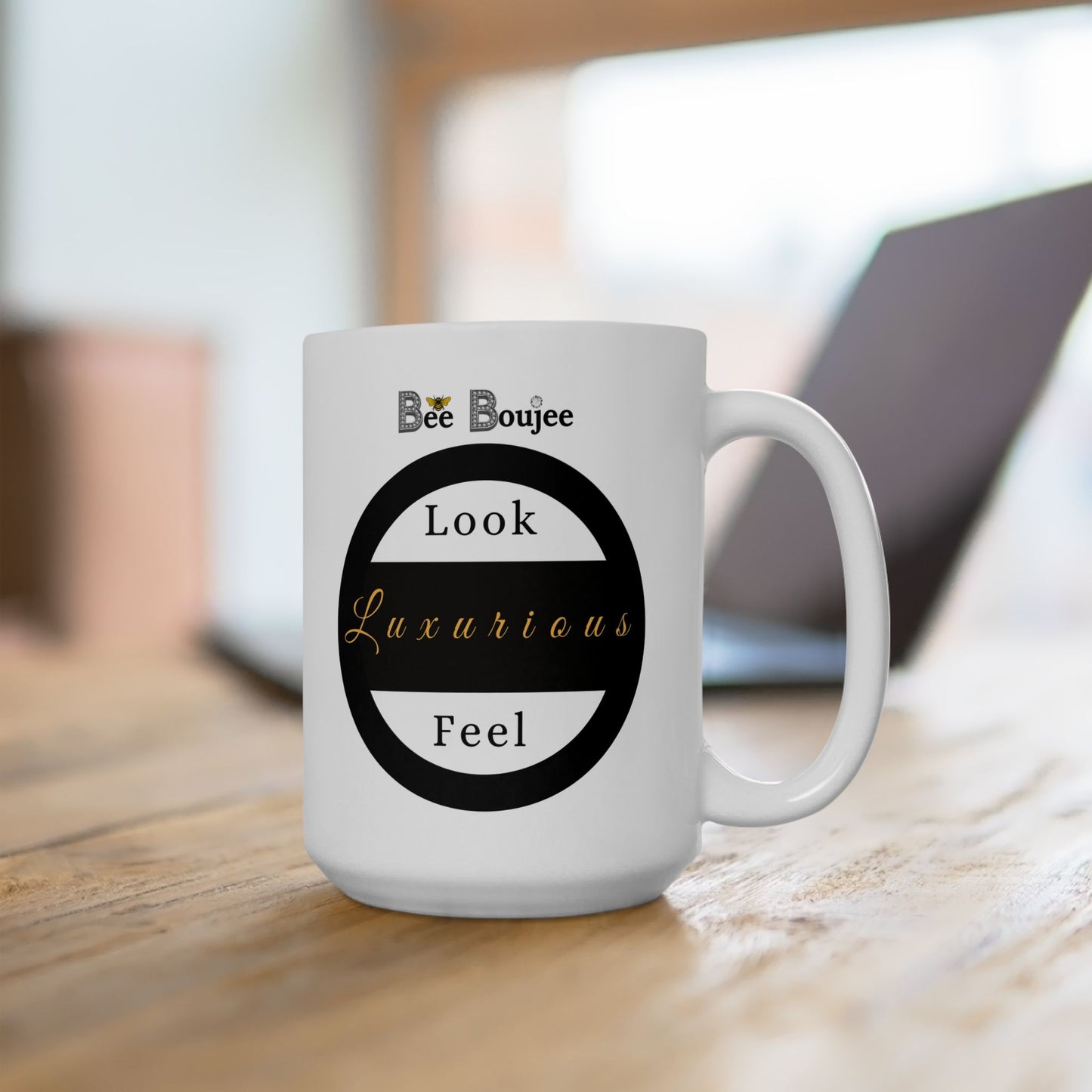 Too Basic Yet Too Boujee - Mug WHITE 15oz