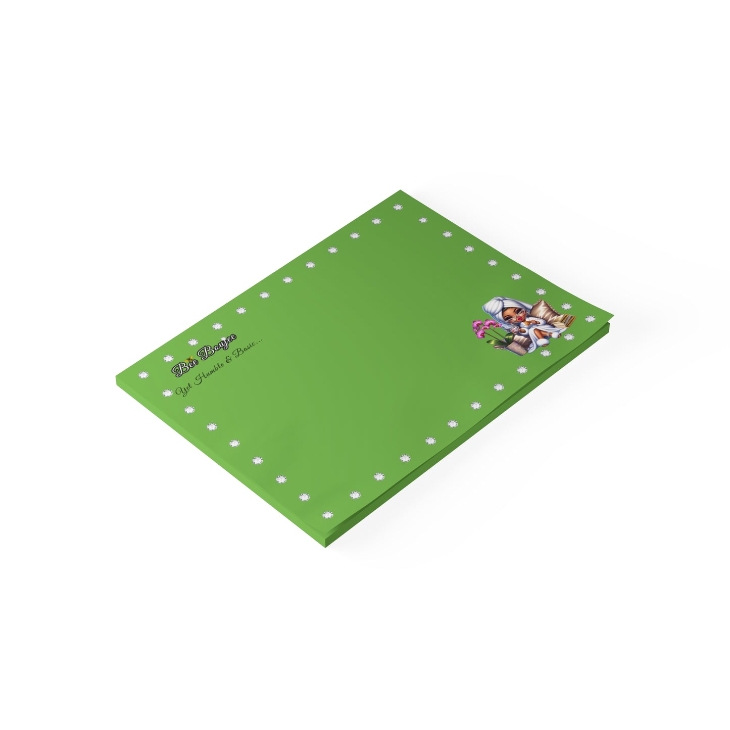 Bee Boujee DIAMONDS Spa 01 - Post-it® Note Pad GREEN 8x6
