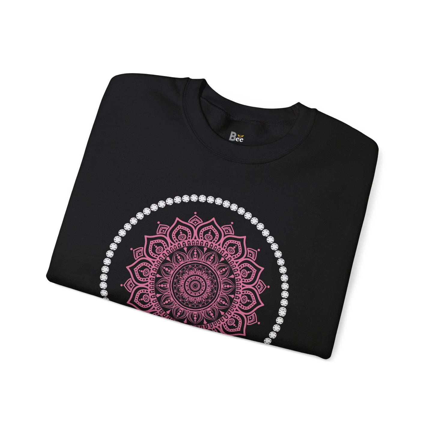 Boujee Burst Pink - Heavy Blend™ Dark Colors Crewneck Sweatshirt