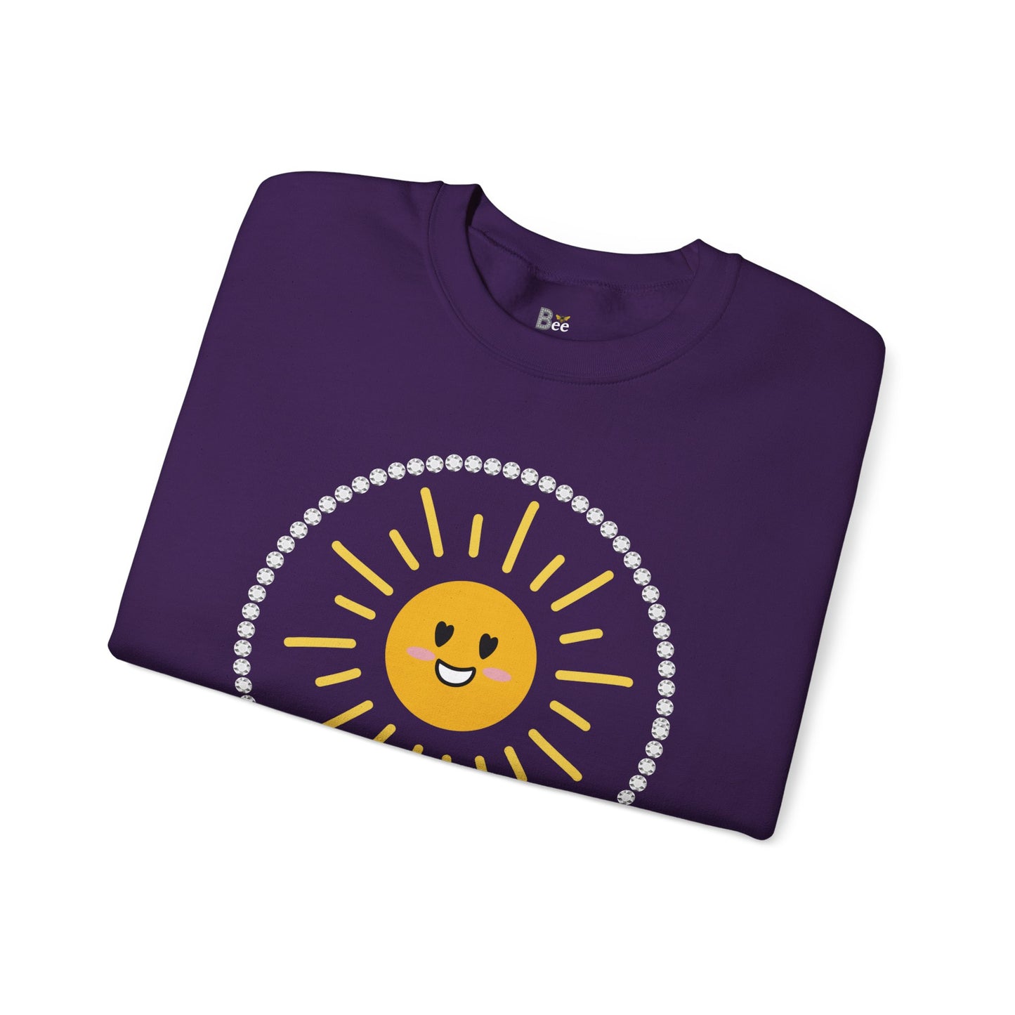 Boujee Golden Sunshine - Heavy Blend™ Dark Colors Crewneck Sweatshirt