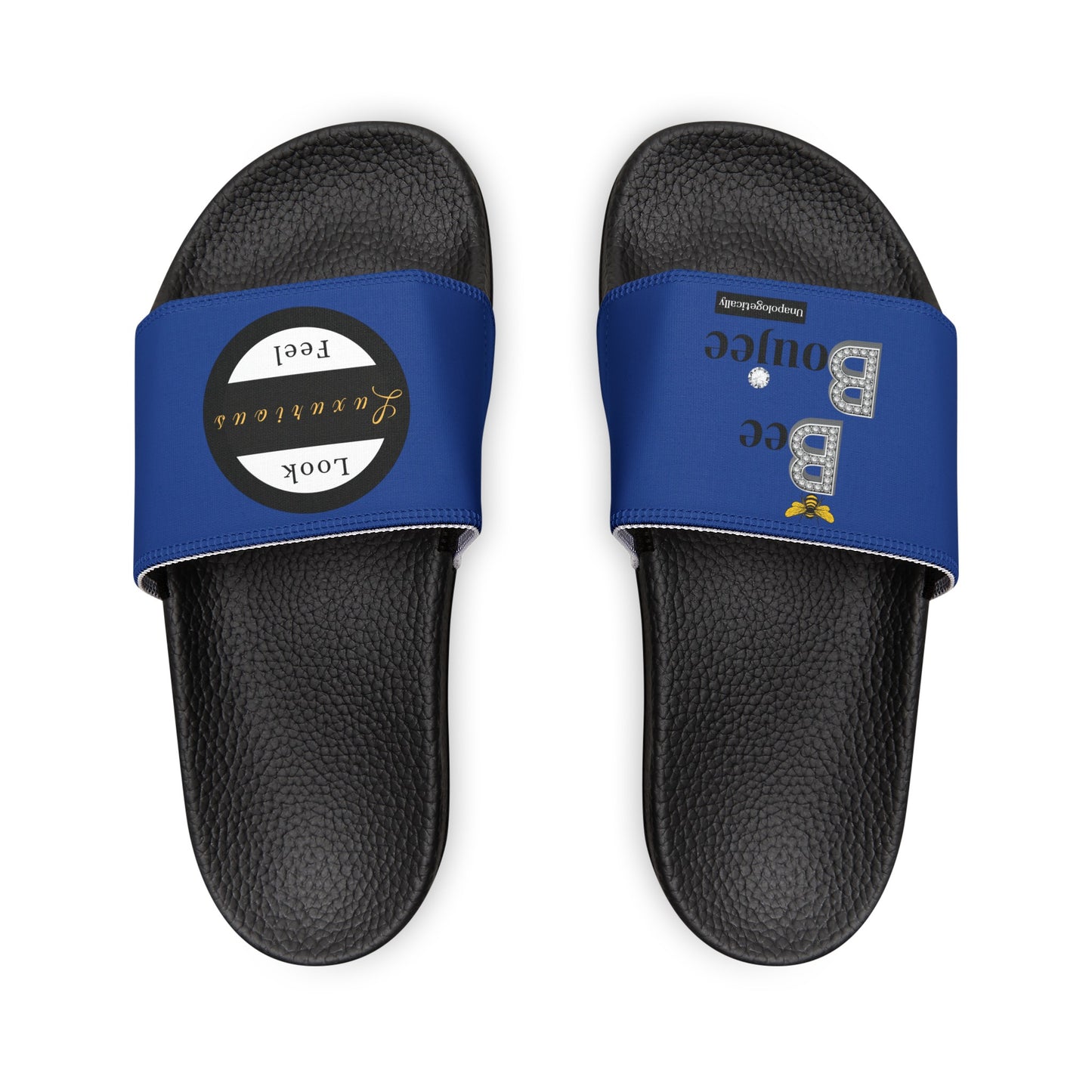 Bee Boujee - BLUE Women's Removable-Strap Sandals