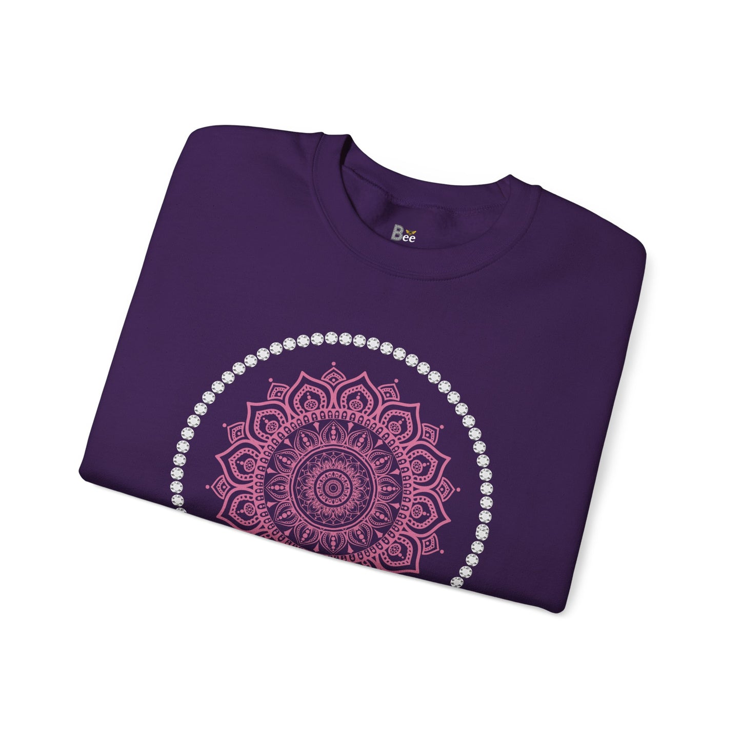 Boujee Burst Pink - Heavy Blend™ Dark Colors Crewneck Sweatshirt