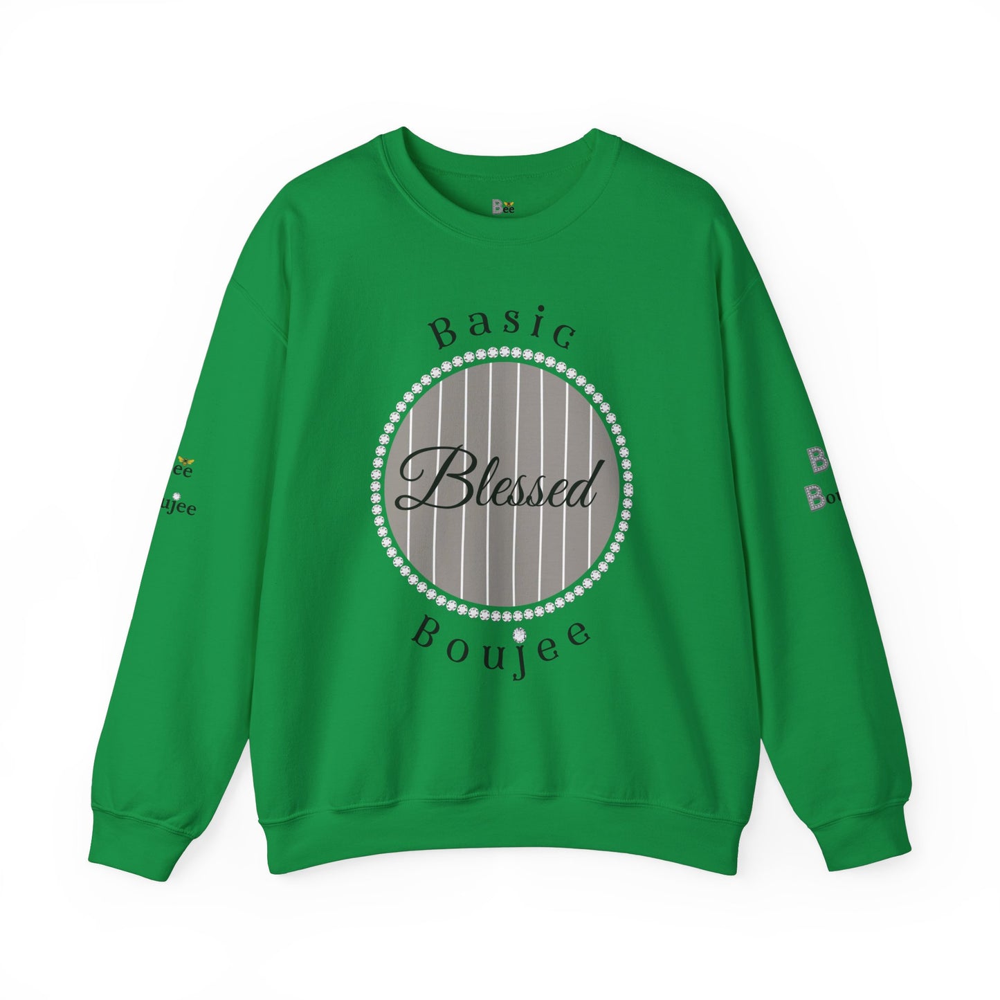 Basic Boujee Blessed - Heavy Blend™ Light Colors Crewneck Sweatshirt