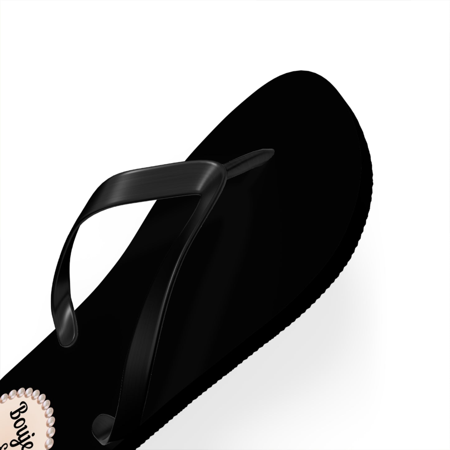 Boujee & Blessed BLACK Flip-Flops - SMALL