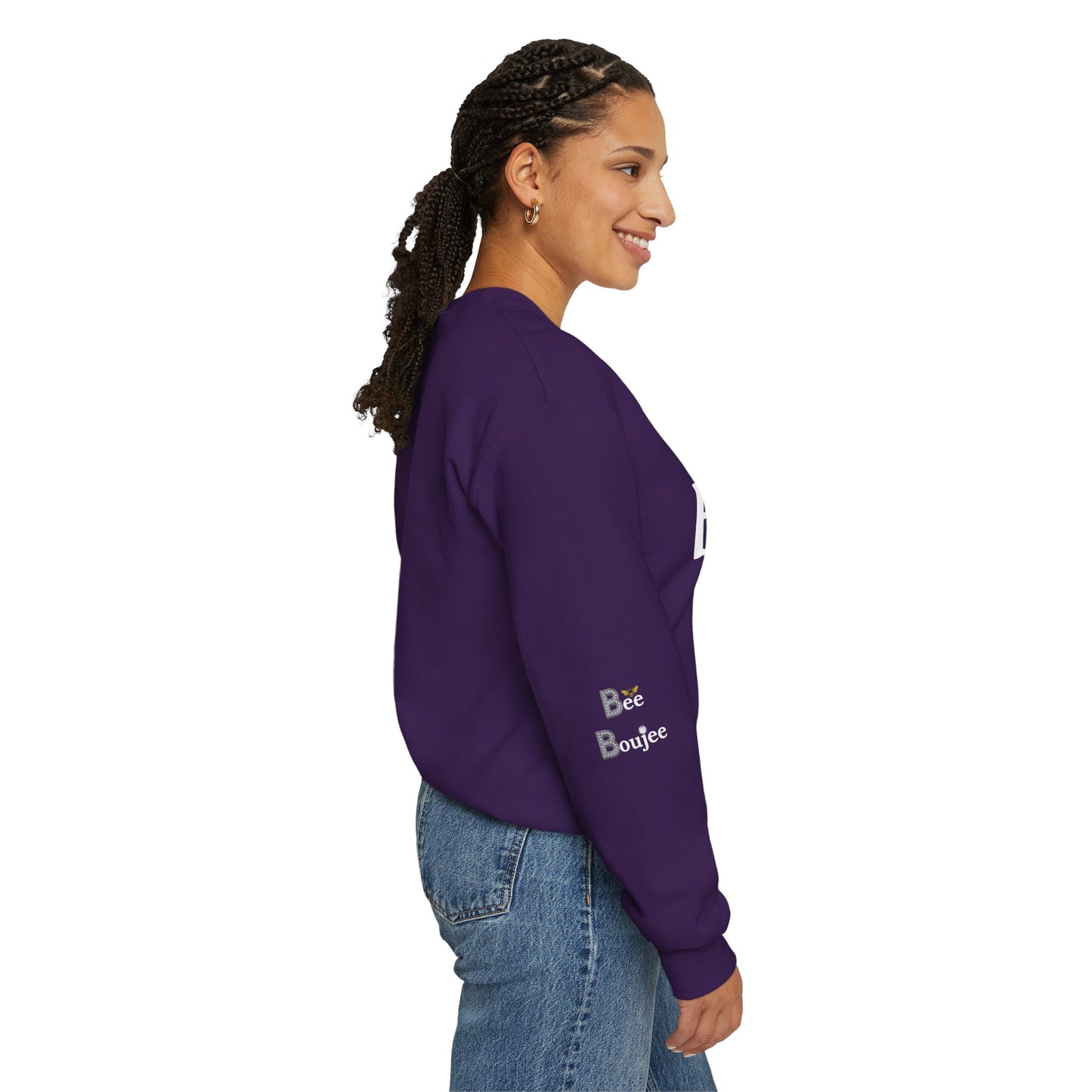 "Beeing" Boujee Ain't Easy- Heavy Blend™ Dark Colors Crewneck Sweatshirt
