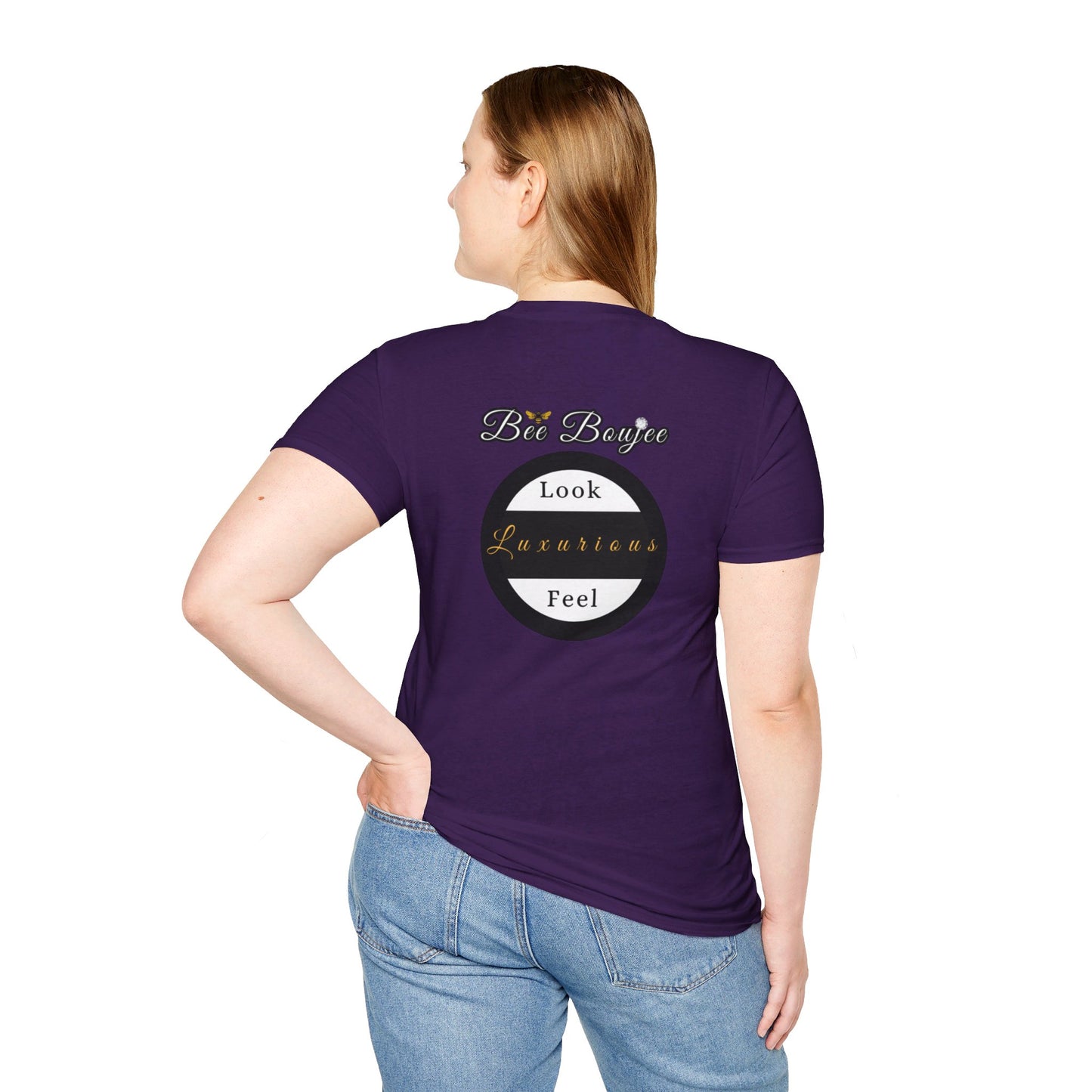 Halloween Booo in Boooujee - Softstyle T-Shirt BROWN SKIN TONE