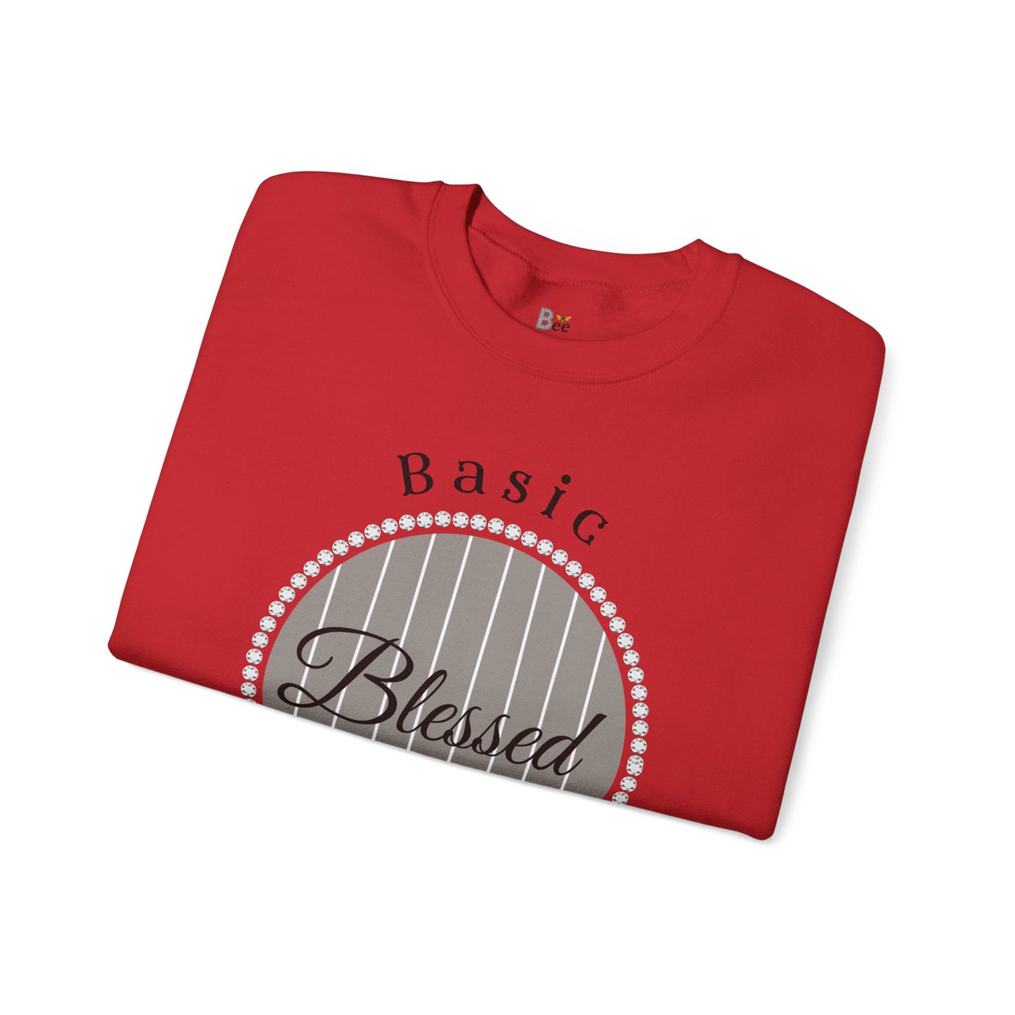 Basic Boujee Blessed - Heavy Blend™ Light Colors Crewneck Sweatshirt