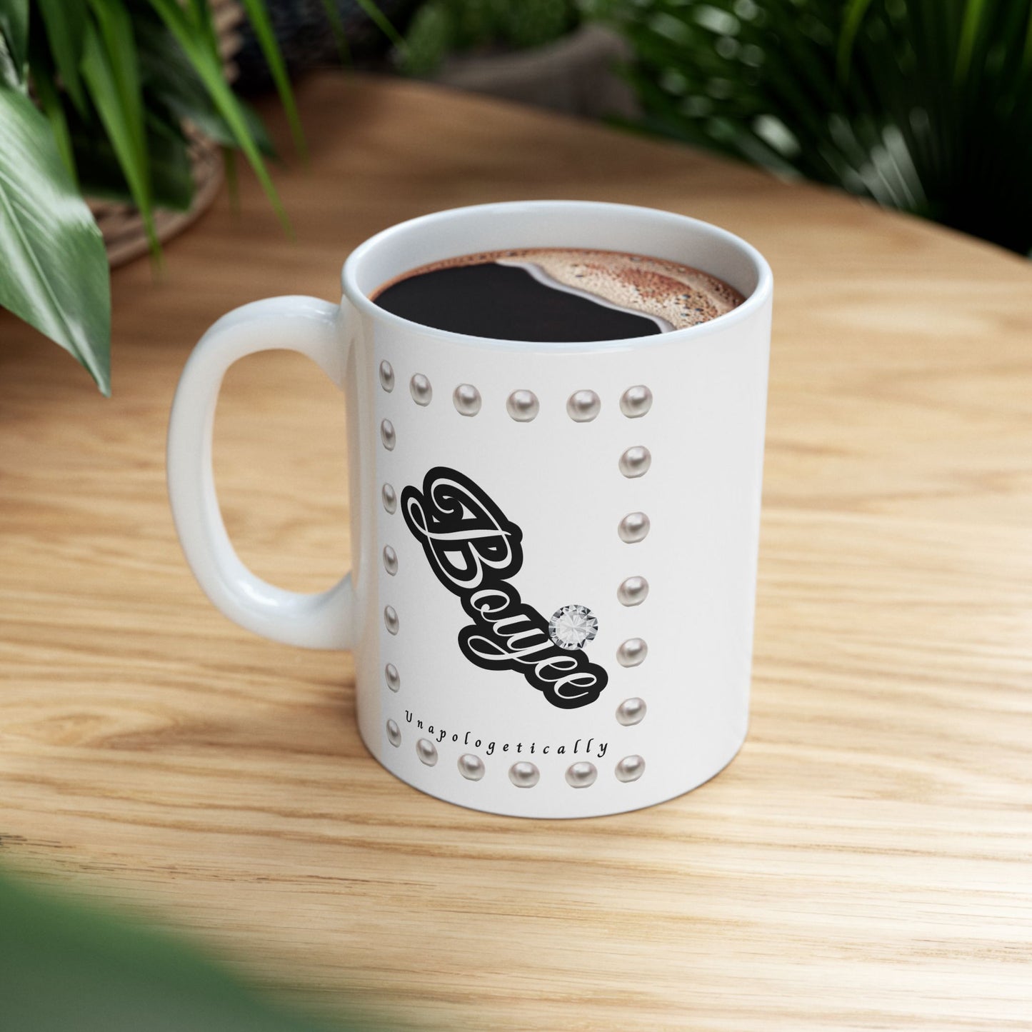 Boujee in Pearls - Mug WHITE 11oz