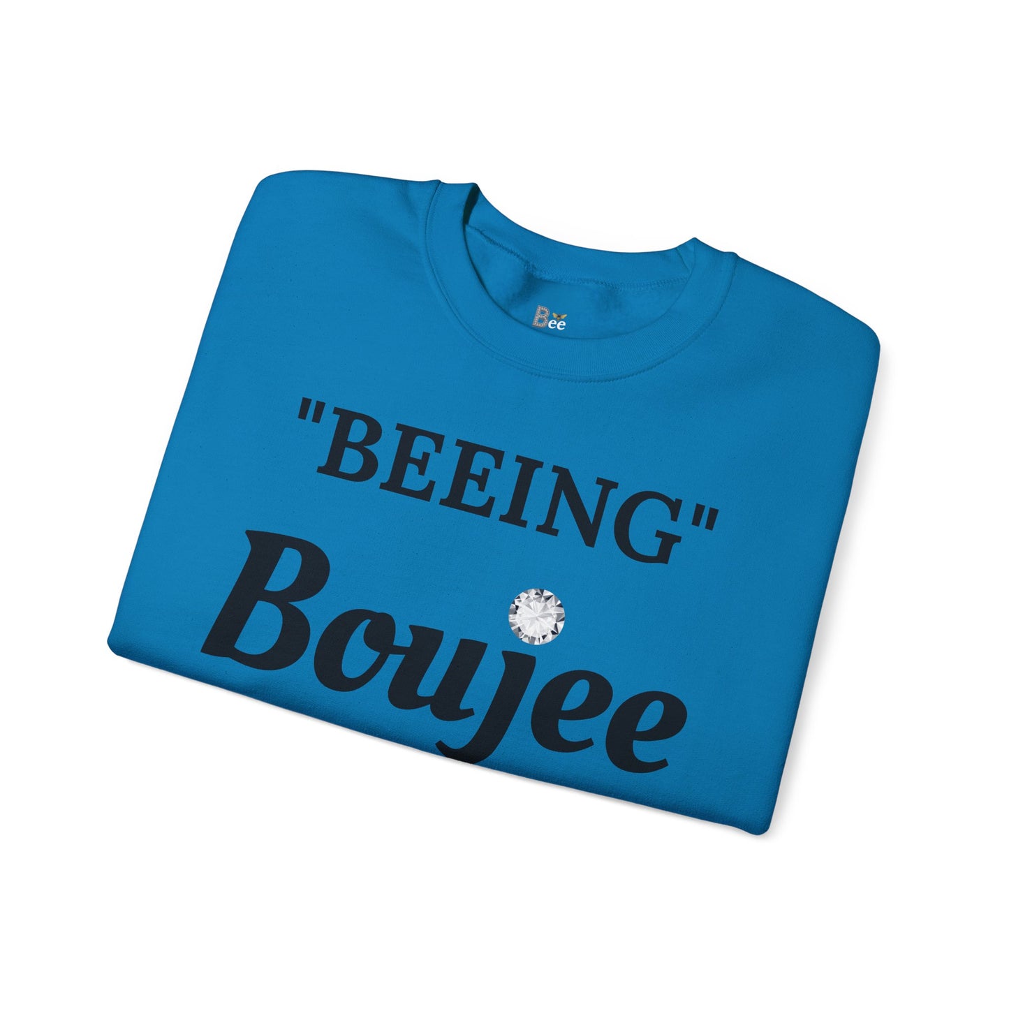 "Beeing" Boujee Ain't Easy- Heavy Blend™ Light Colors Crewneck Sweatshirt