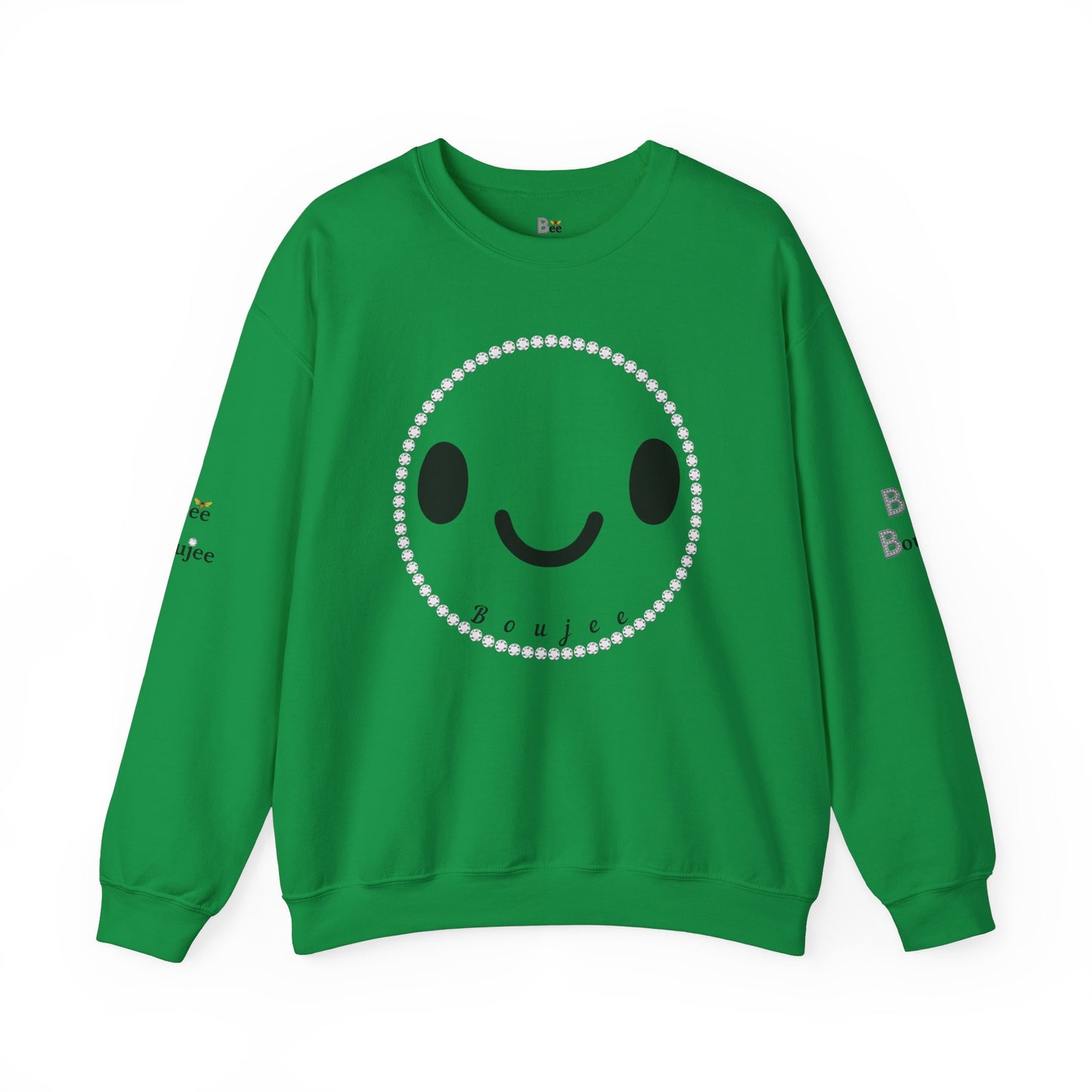 Boujee Smiley Face - Heavy Blend™ Light Colors Crewneck Sweatshirt