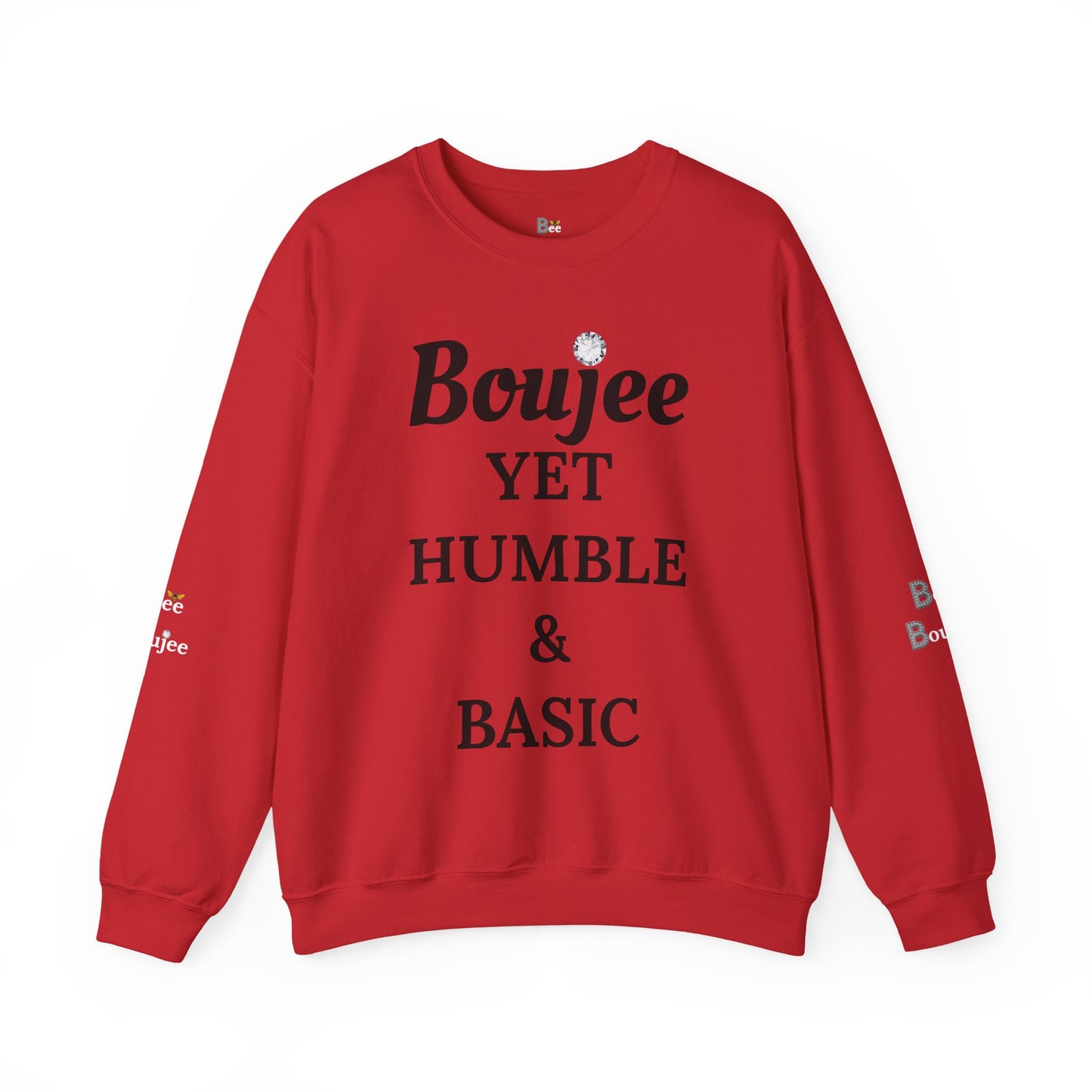 Boujee Yet Humble & Basic - Heavy Blend™ Light Colors Crewneck Sweatshirt