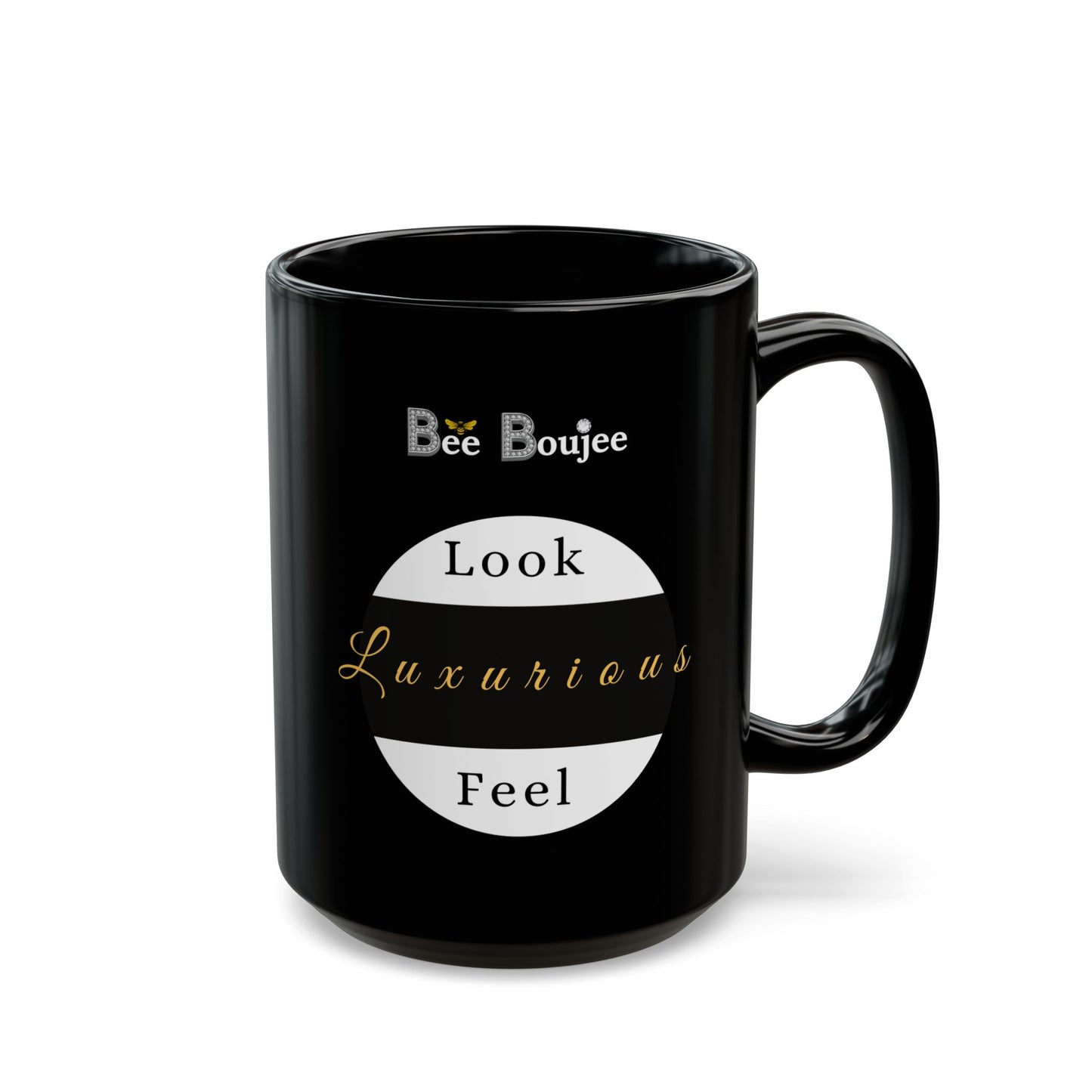 Too Basic Yet Too Boujee - Mug BLACK 15oz