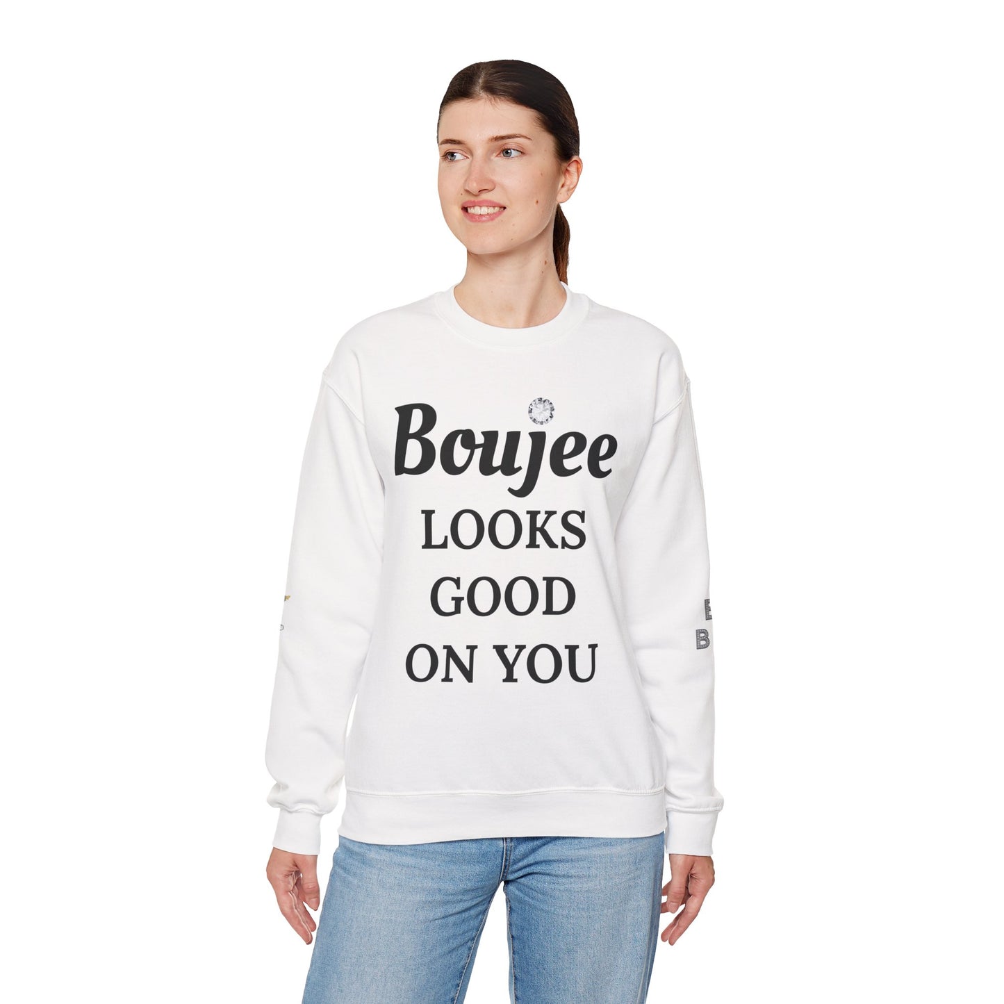 Boujee Looks Good On You - Heavy Blend™ Light Colors Crewneck Sweatshirt