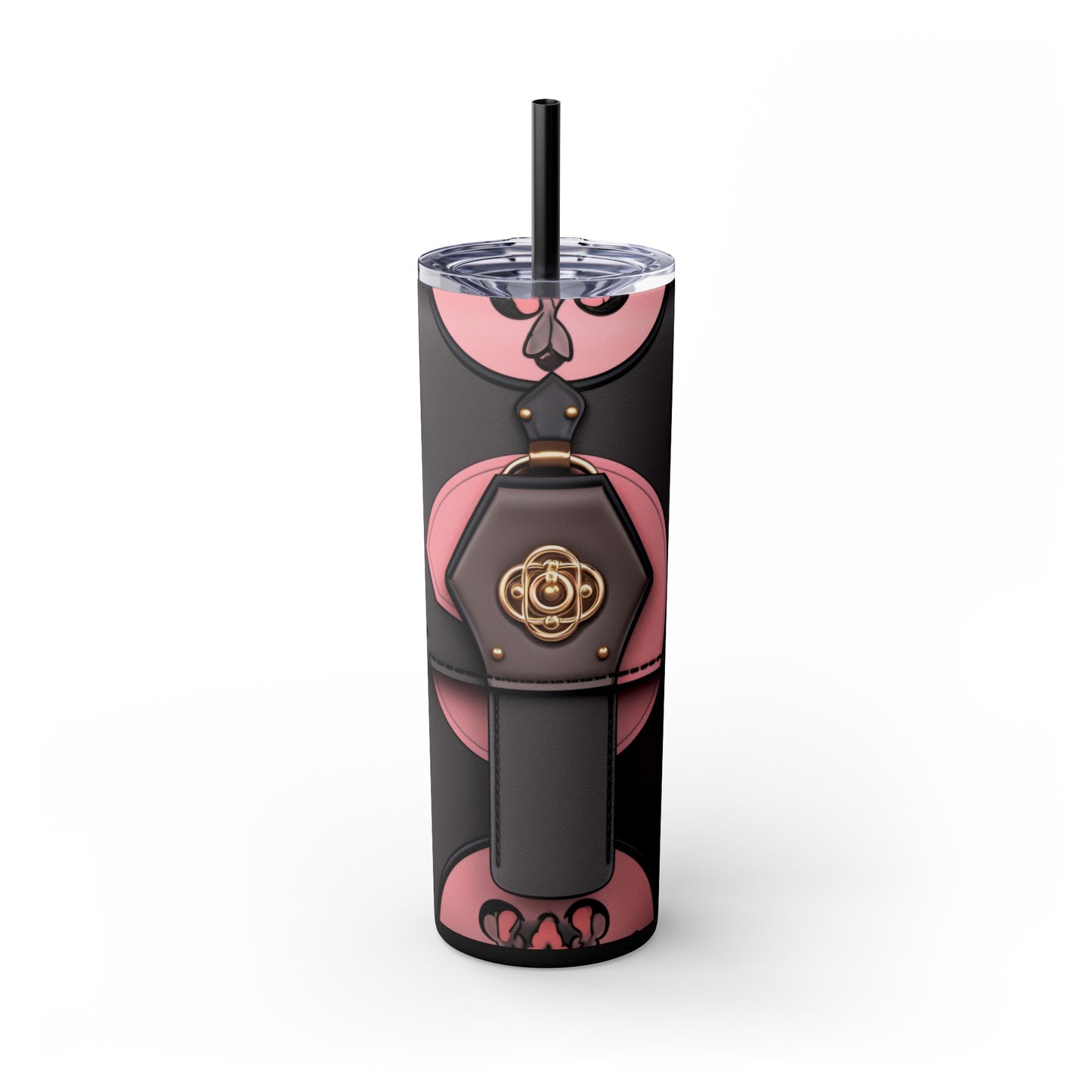 Boujee Designer Bag - Skinny Tumbler with Straw, 20oz