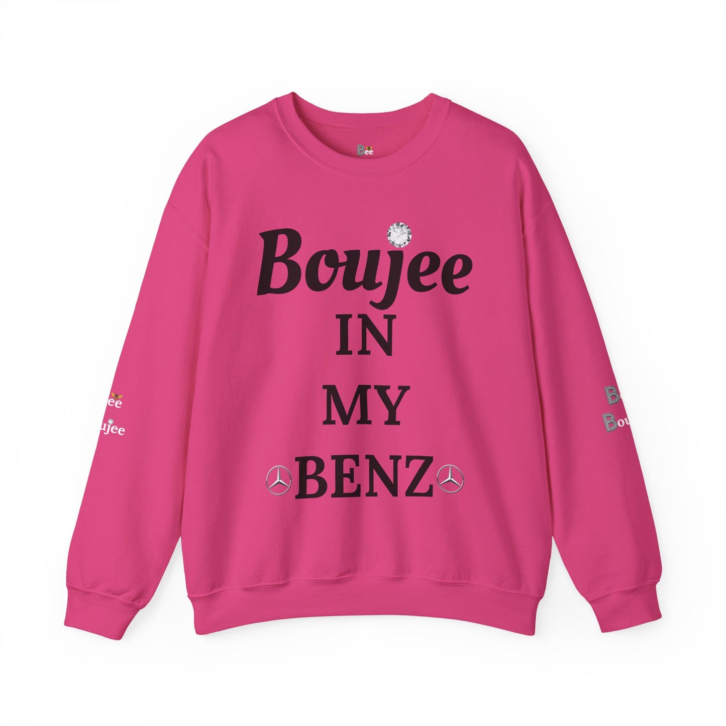 Boujee In My Benz - Heavy Blend™ Light Colors Crewneck Sweatshirt