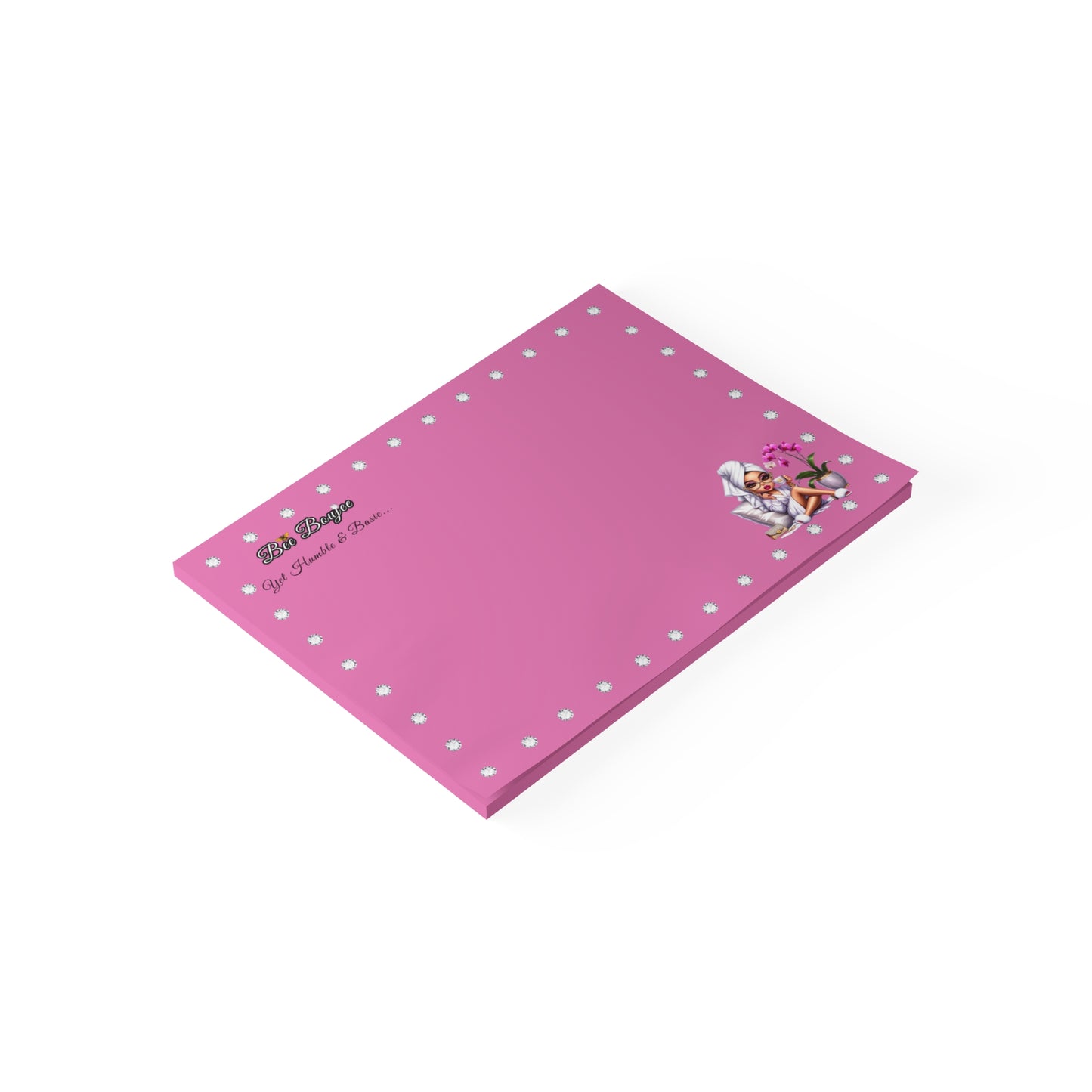 Bee Boujee DIAMONDS Spa 06 - Post-it® Note Pads PINK 8x6