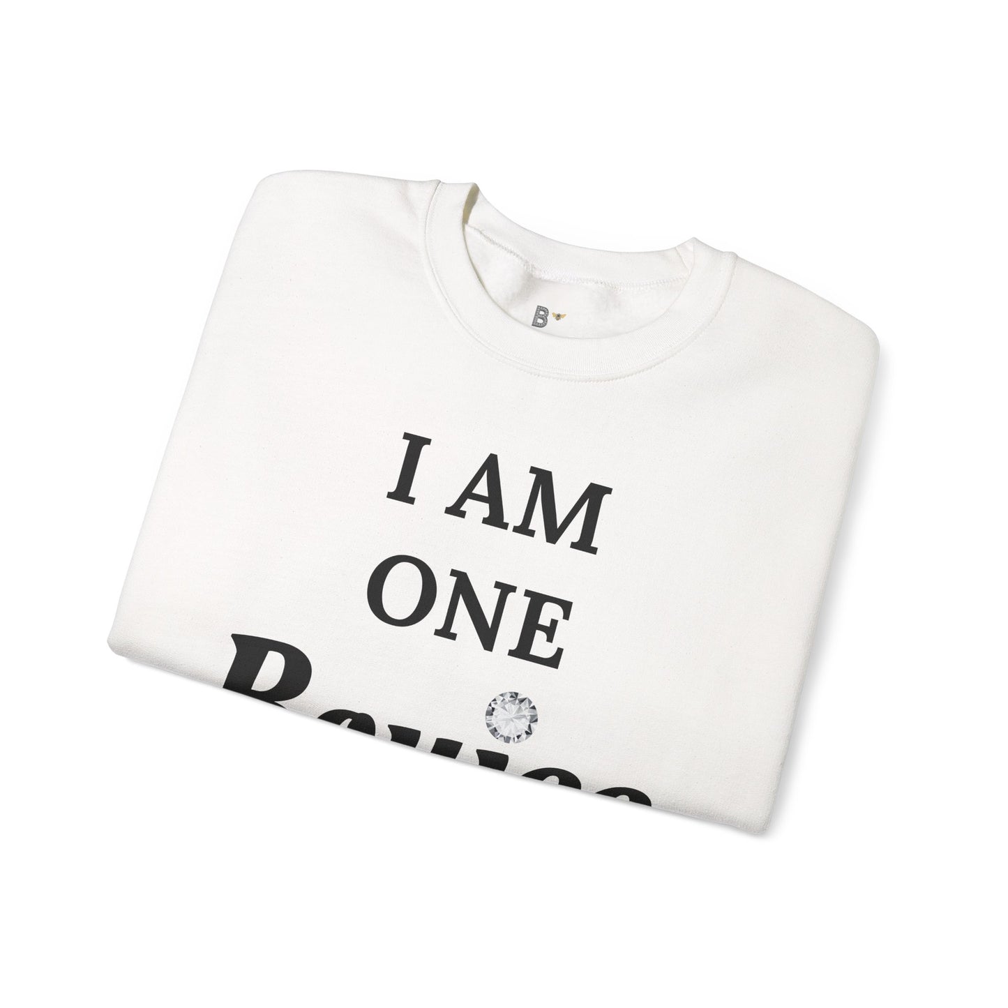 I Am One Boujee Bitch - Heavy Blend™ Light Colors Crewneck Sweatshirt