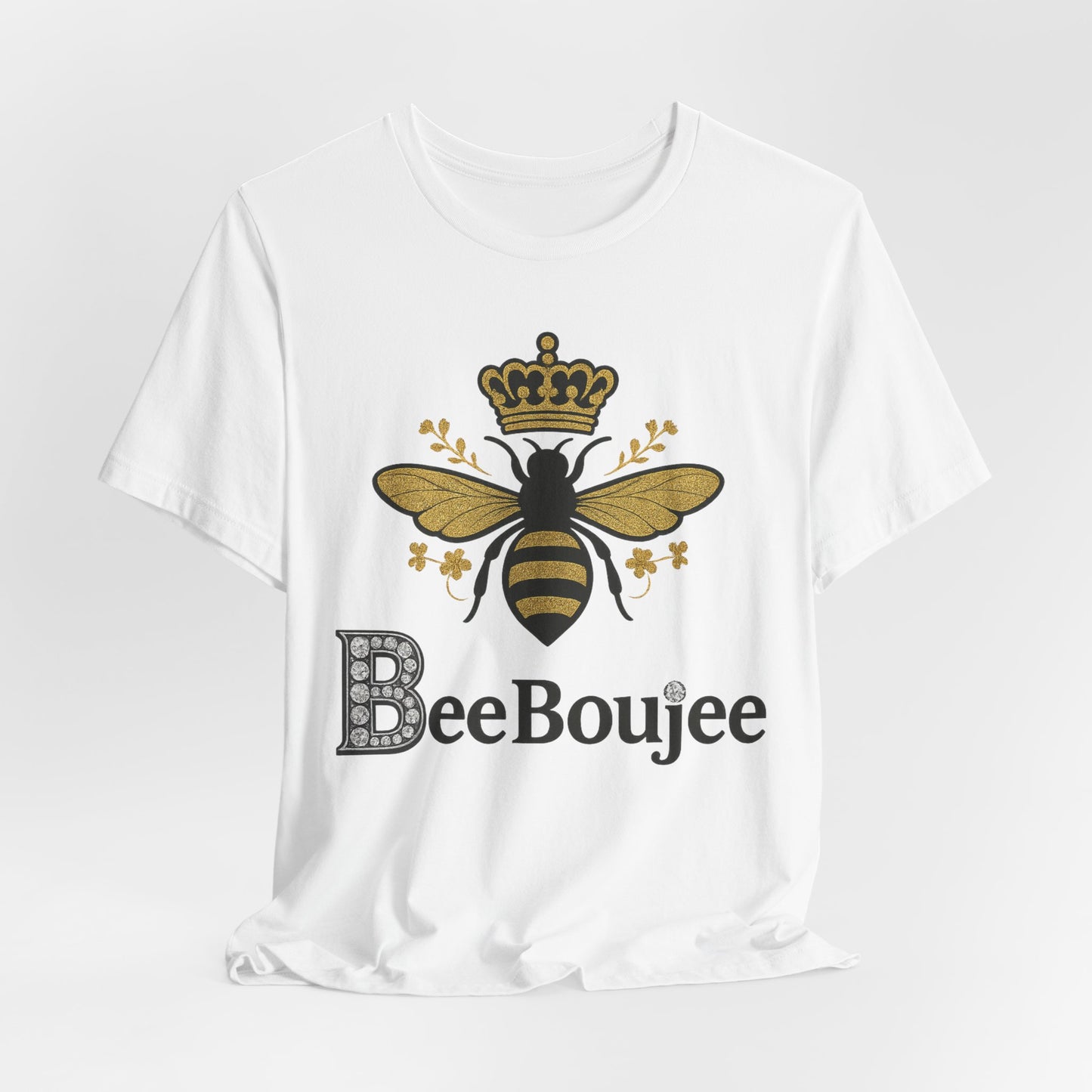 Bee Boujee Jersey Tee - Stylish Signature Bee Boujee T-Shirt for Casual Wear, Gift for Her, Nature Lovers, Birthday Present, Summer Fashion