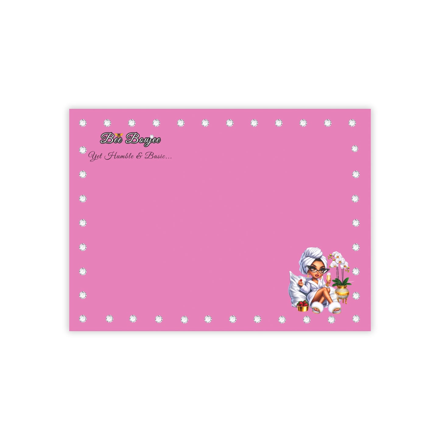 Bee Boujee DIAMONDS Spa 07 - Post-it® Note Pads 8x6