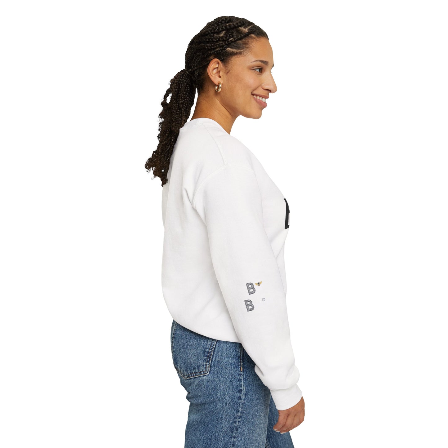 "Beeing" Boujee Ain't Easy- Heavy Blend™ Light Colors Crewneck Sweatshirt