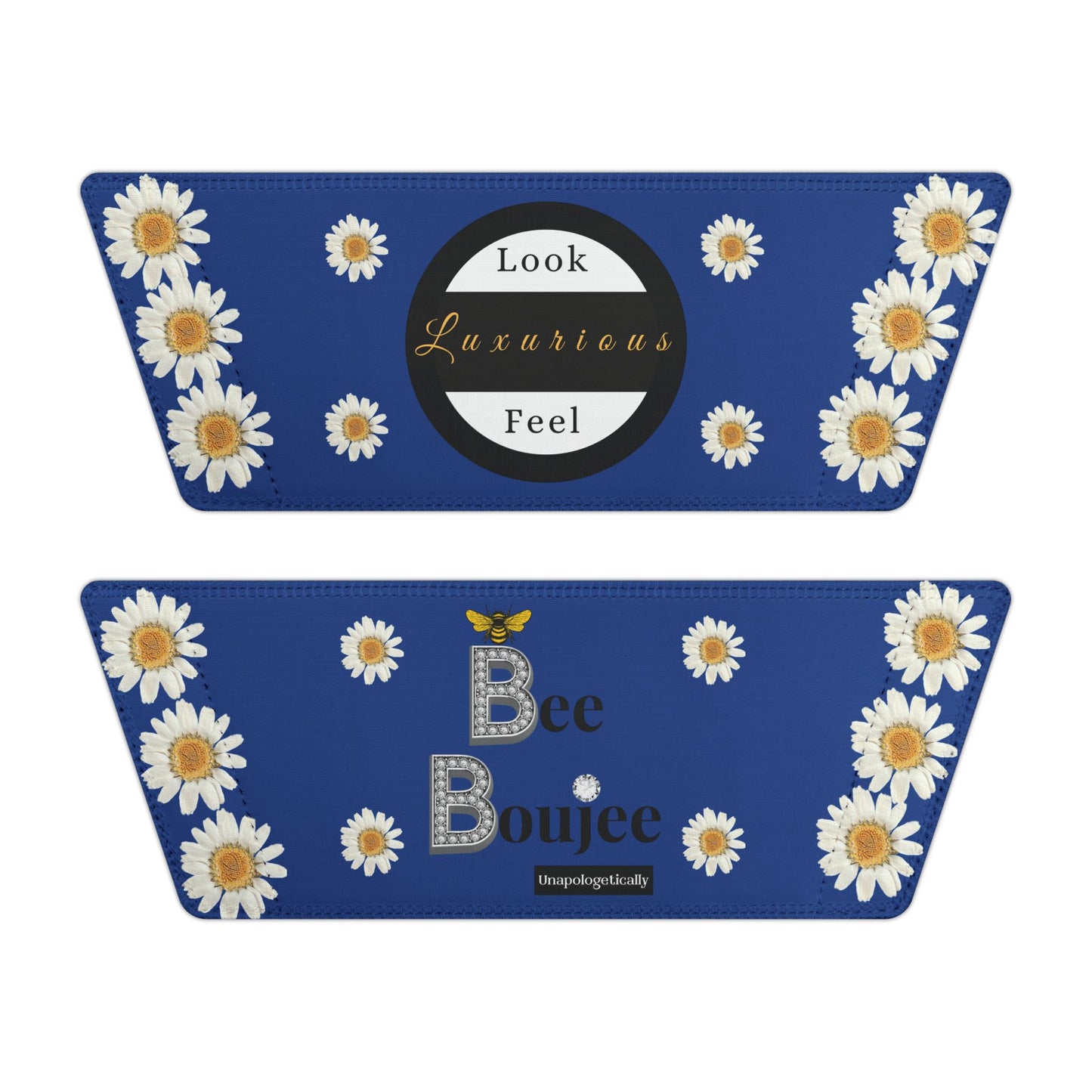 Bee Boujee - DARK BLUE Flowers Women's Removable-Strap Sandals