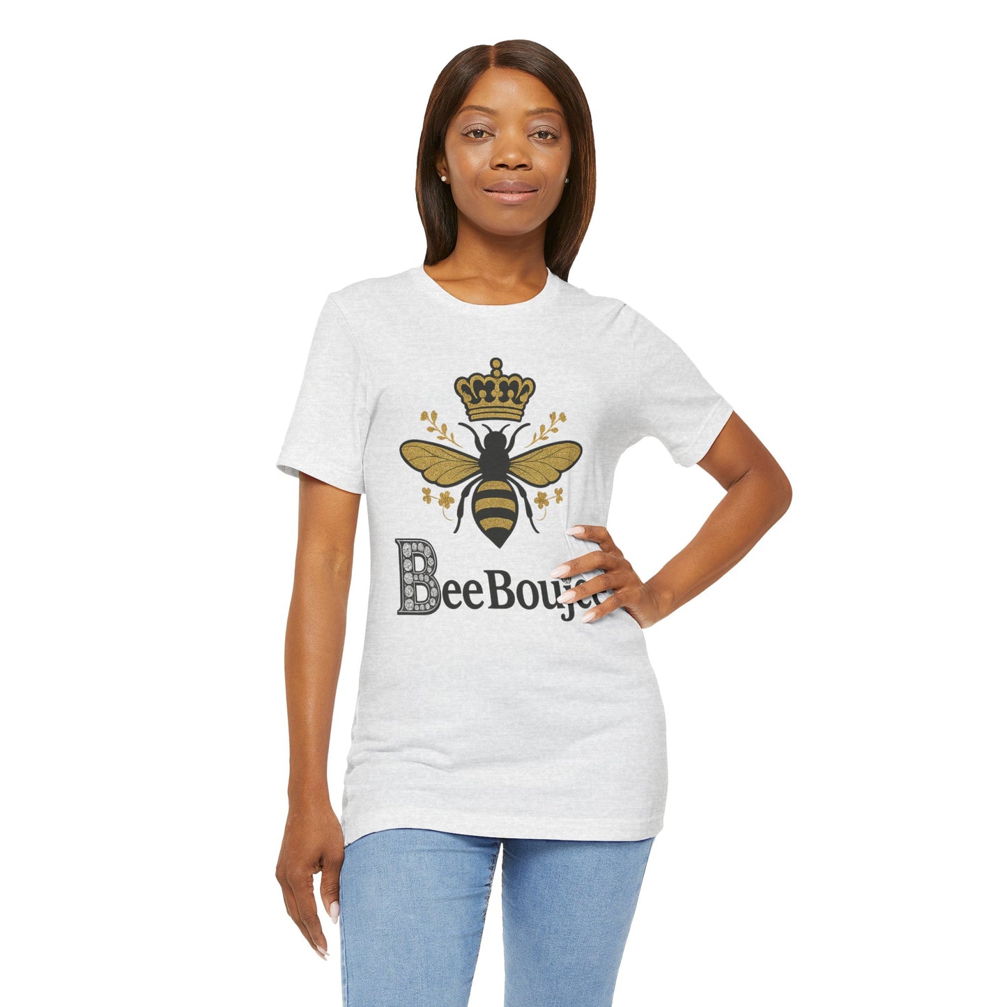 Bee Boujee Jersey Tee - Stylish Signature Bee Boujee T-Shirt for Casual Wear, Gift for Her, Nature Lovers, Birthday Present, Summer Fashion