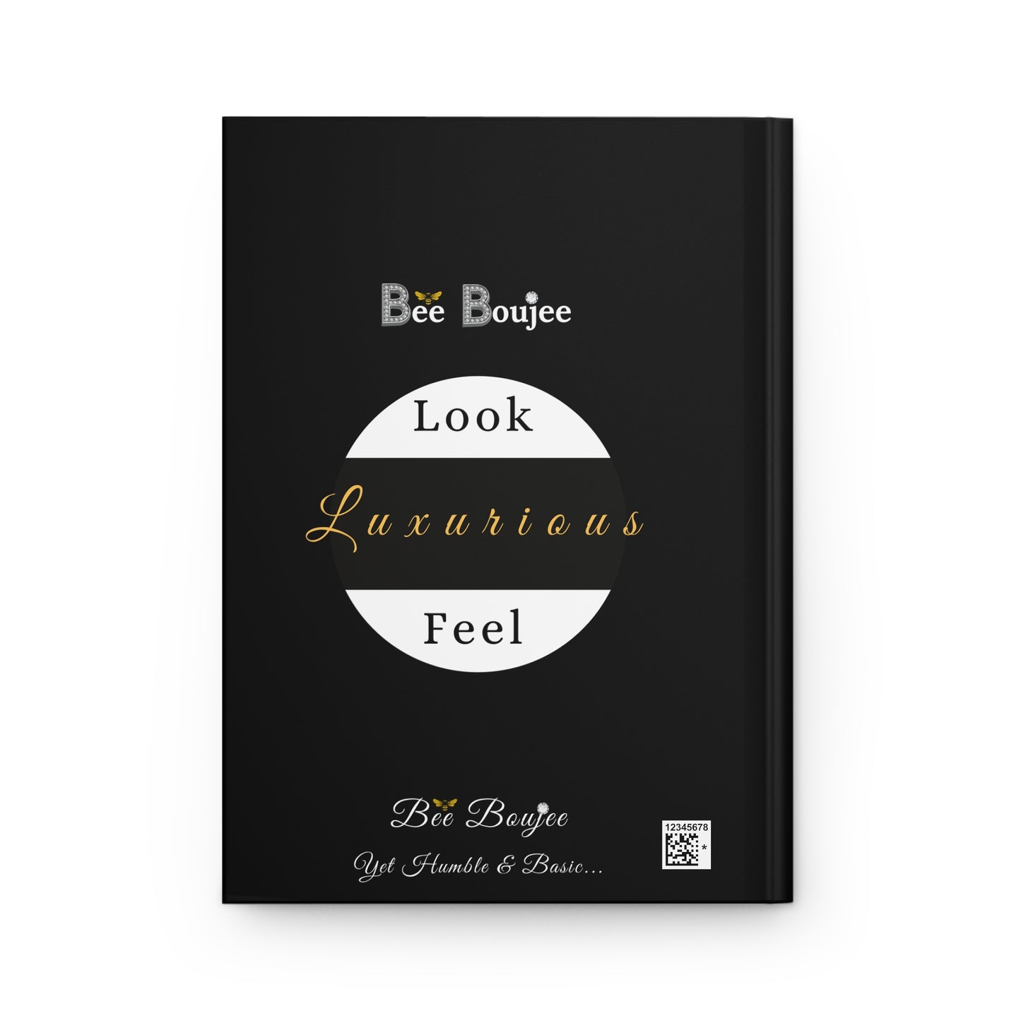 Hardcover "Bee" Boujee PEARLS Stroll 01- Journal Matte BLACK