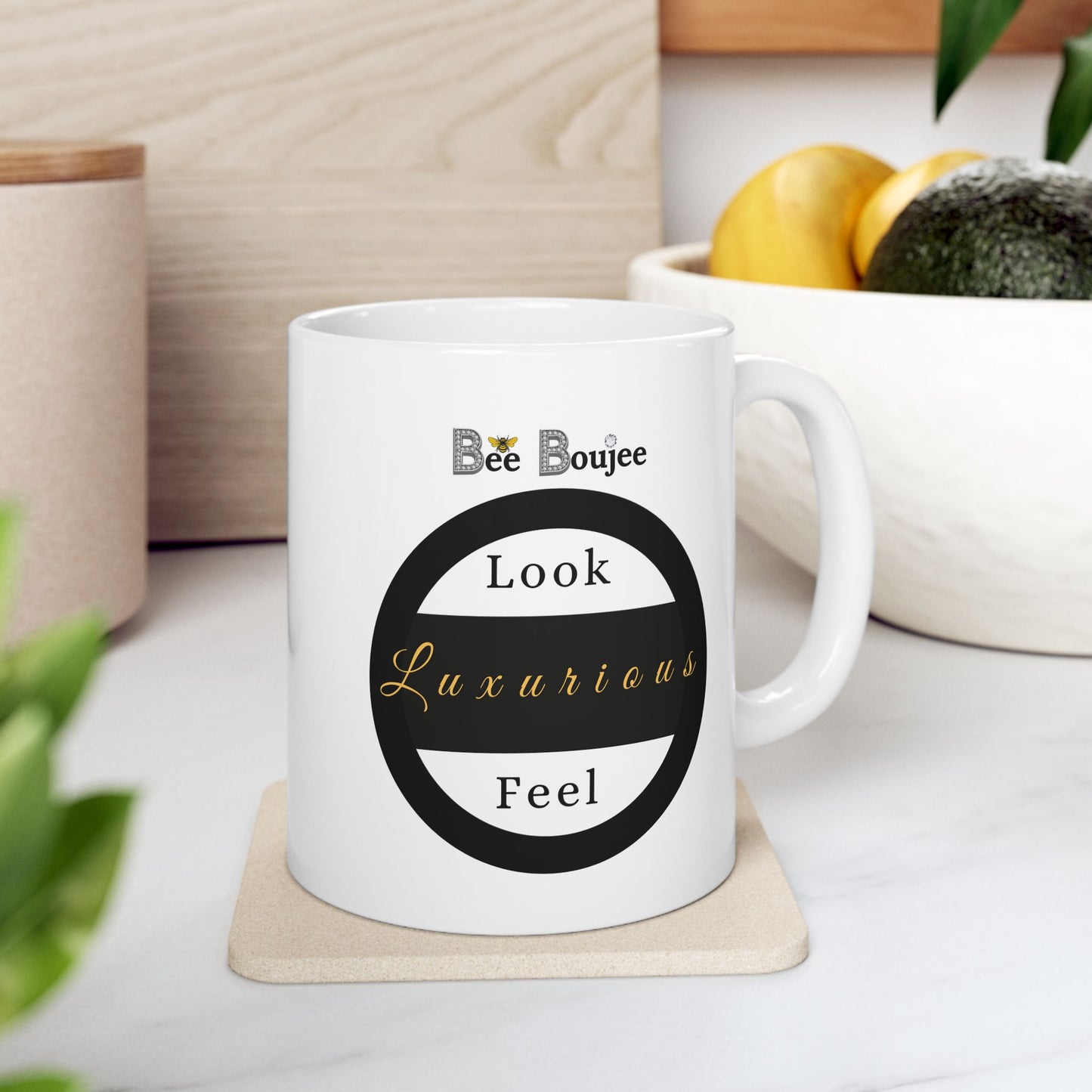 Too Basic Yet Too Boujee - Mug WHITE 11oz