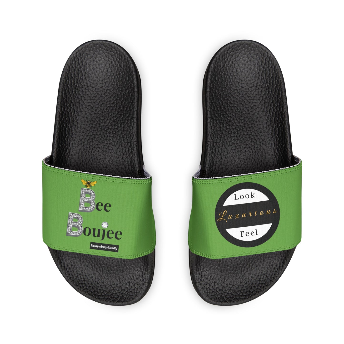 Bee Boujee - GREEN Women's Removable-Strap Sandals