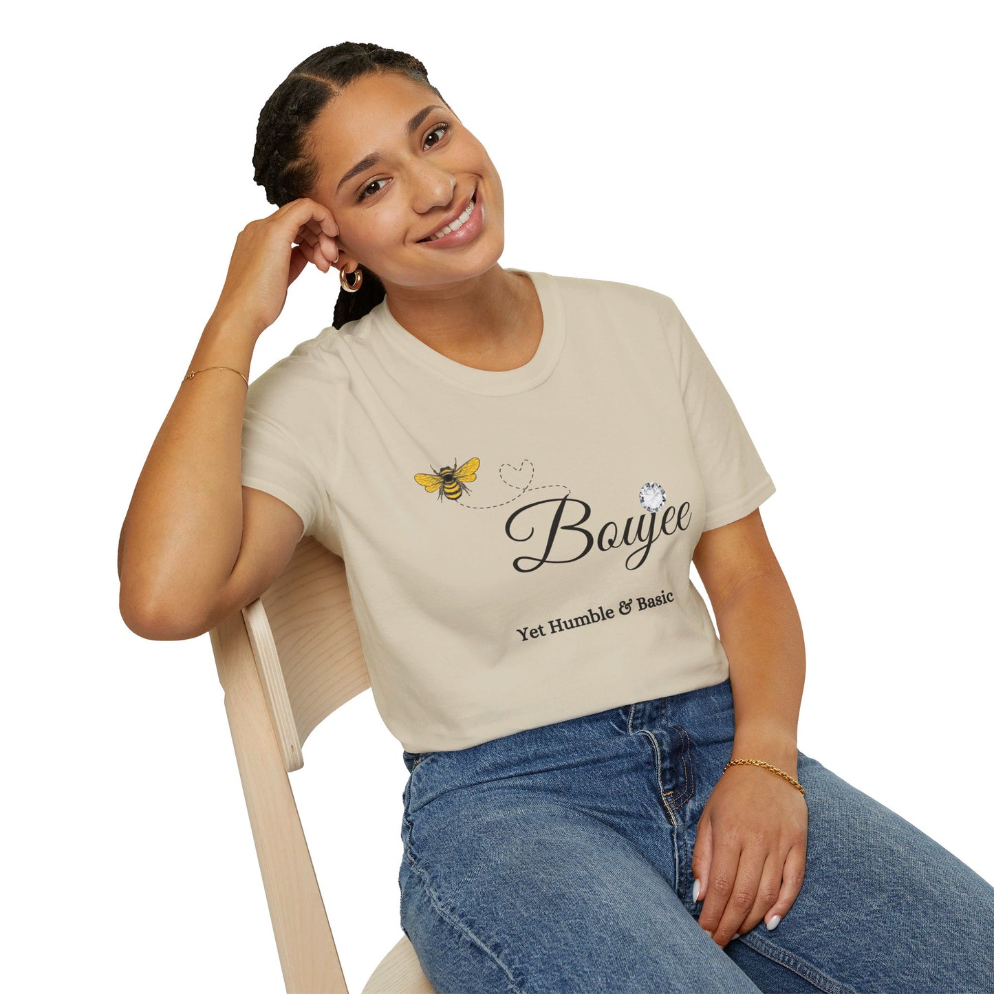 Bee Boujee Yet Humble & Basic - Softstyle T-Shirt