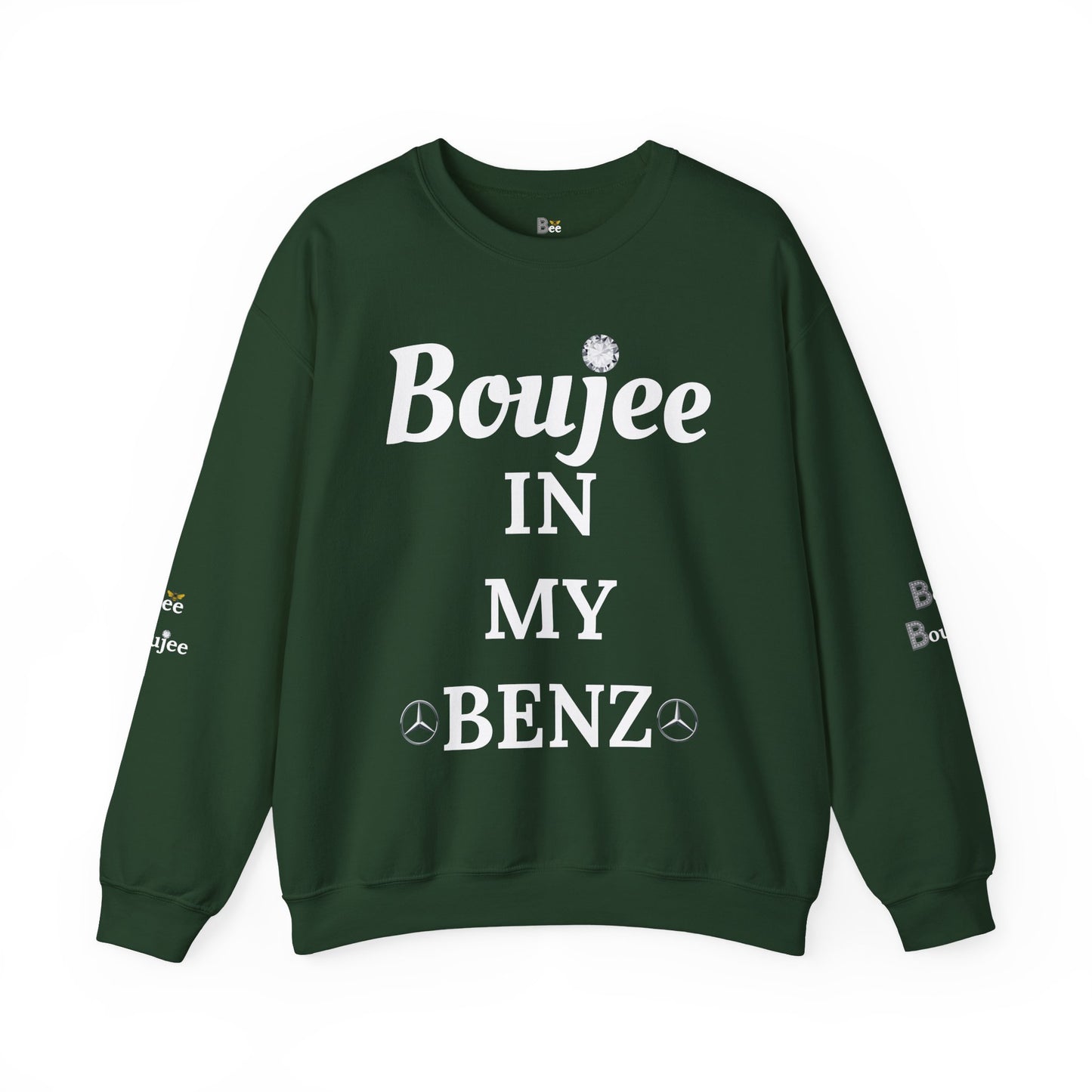 Boujee In My Benz - Heavy Blend™ Dark Colors Crewneck Sweatshirt