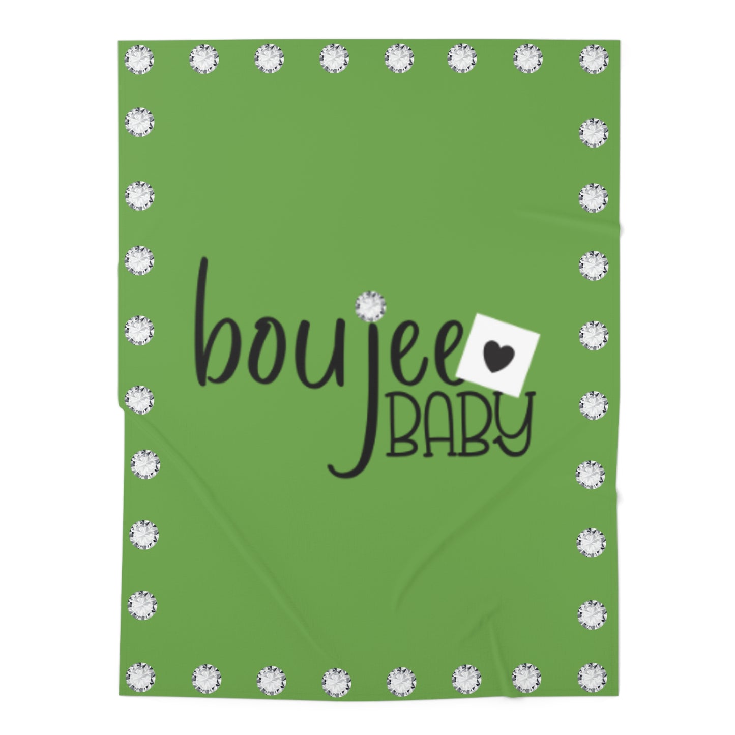 Boujee Baby - Swaddle Blanket GREEN