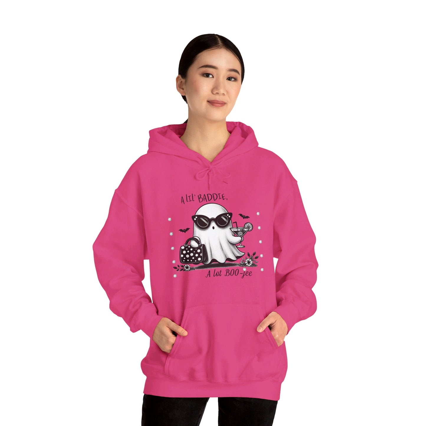 Halloween Booo in Boooujee Heavy Blend™ Hooded Sweatshirt
