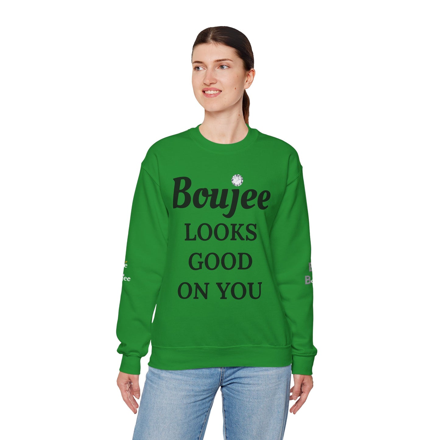 Boujee Looks Good On You - Heavy Blend™ Light Colors Crewneck Sweatshirt
