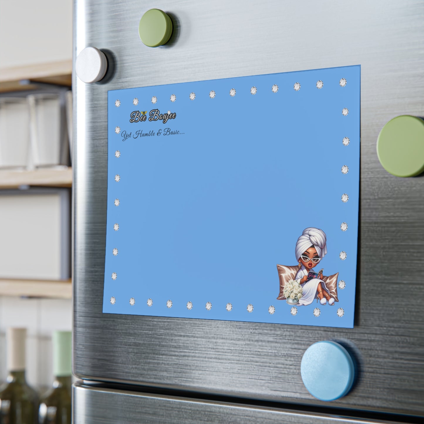 Bee Boujee DIAMONDS Spa 04 - Post-it® Note Pad BLUE 8x6
