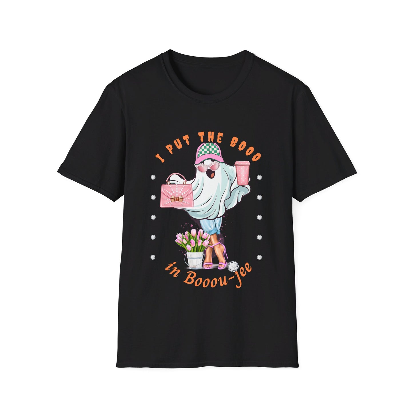 Halloween Booo in Boooujee - Softstyle T-Shirt FAIR SKIN TONE