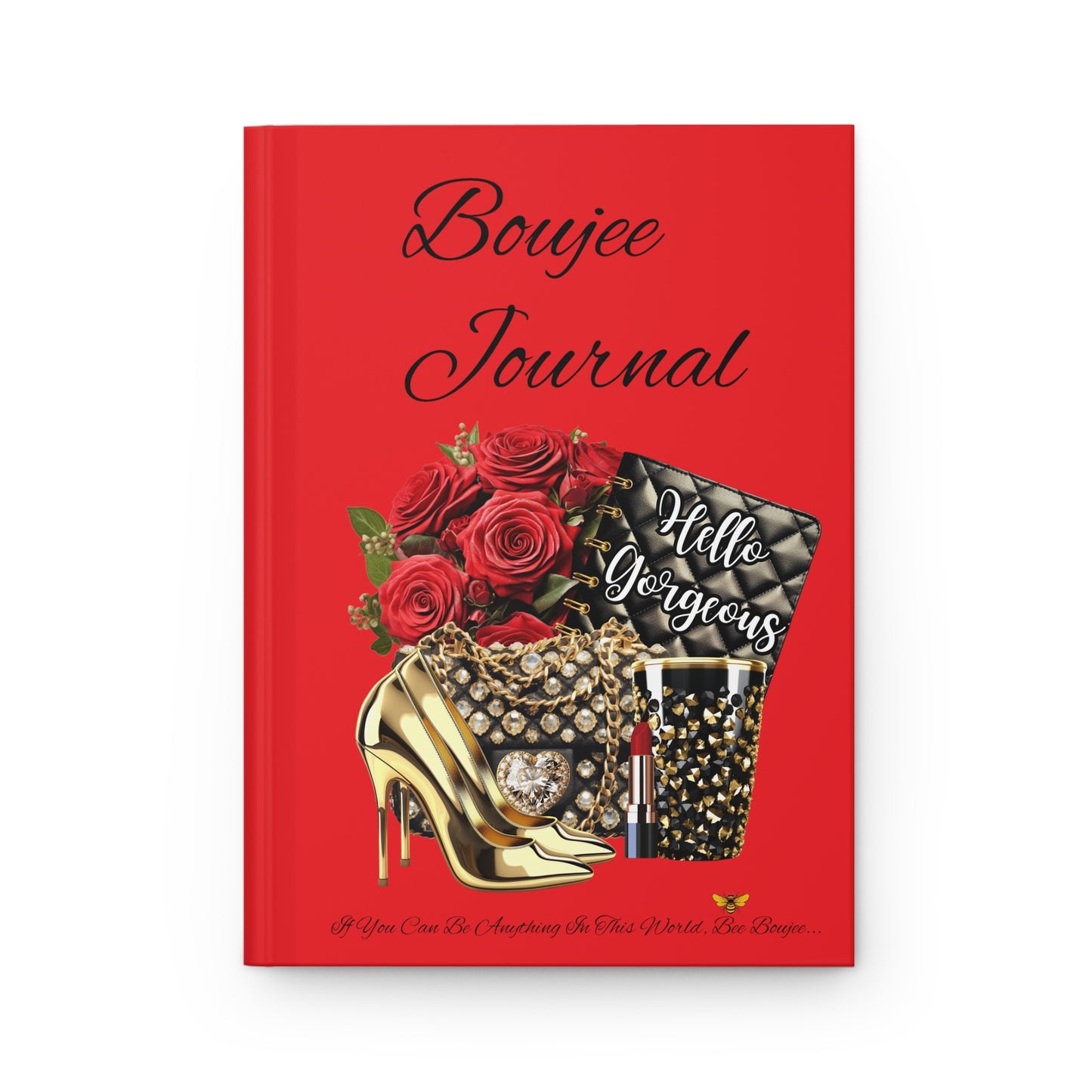 Hardcover "Boujee" Journal Matte RED