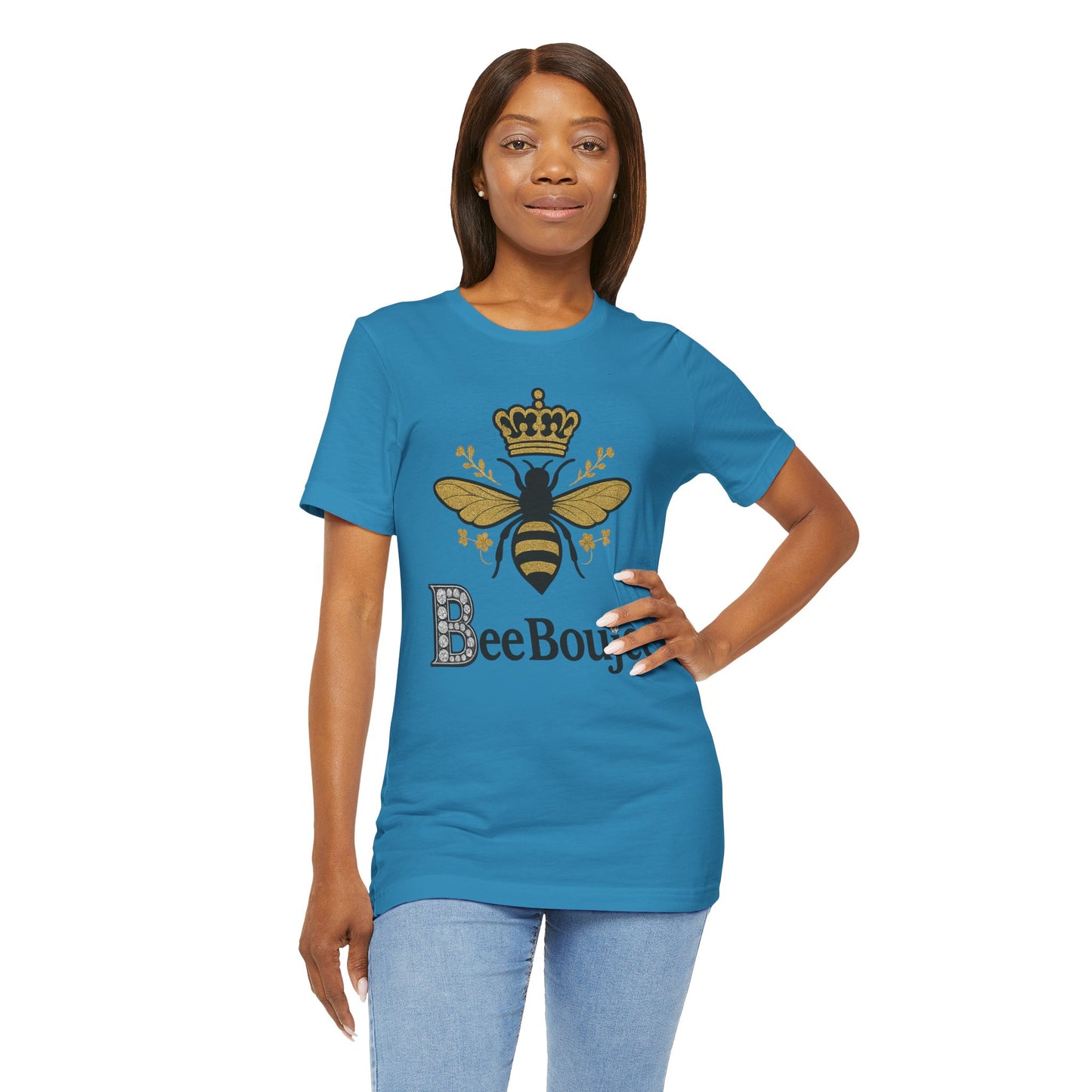 Bee Boujee Jersey Tee - Stylish Signature Bee Boujee T-Shirt for Casual Wear, Gift for Her, Nature Lovers, Birthday Present, Summer Fashion