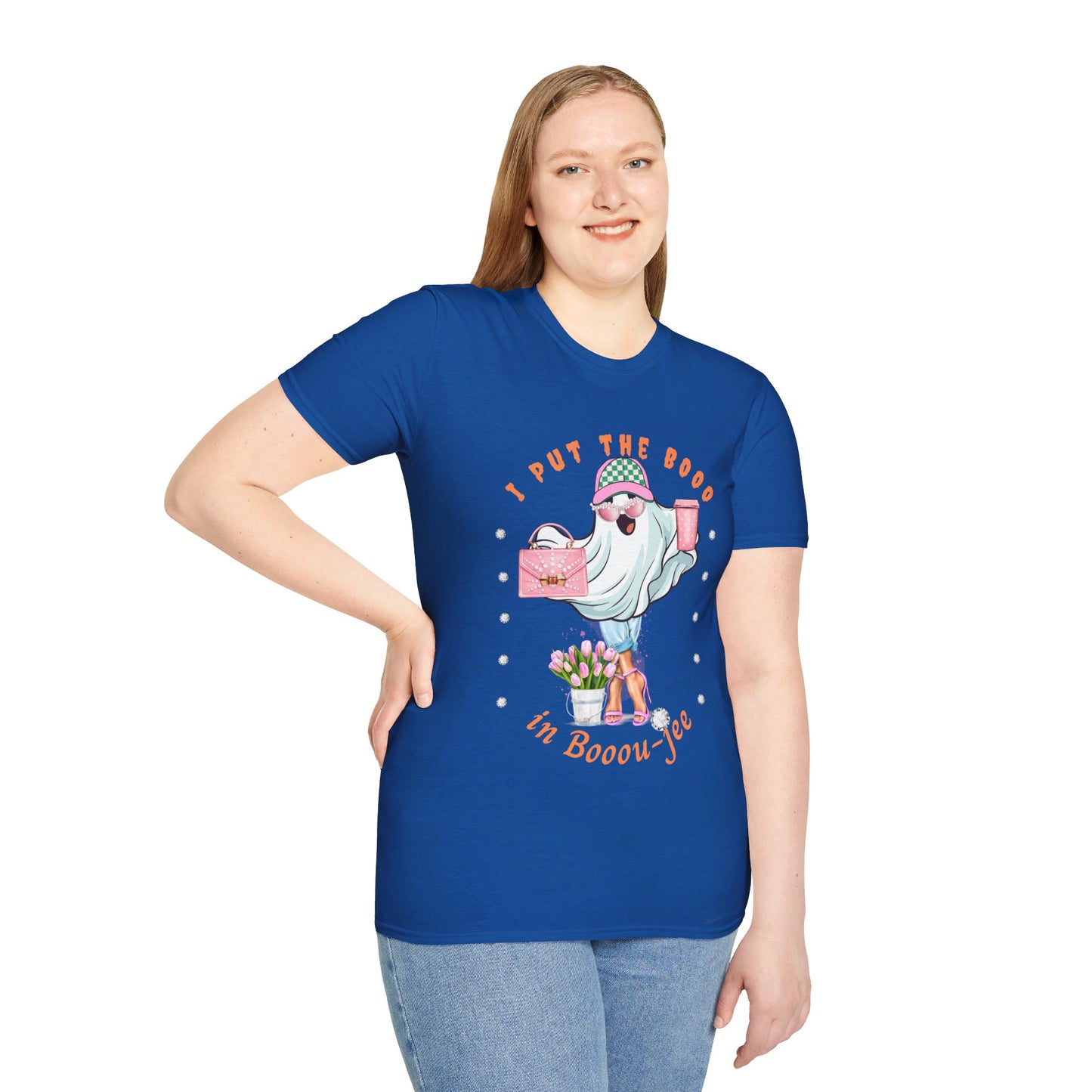 Halloween Booo in Boooujee - Softstyle T-Shirt FAIR SKIN TONE