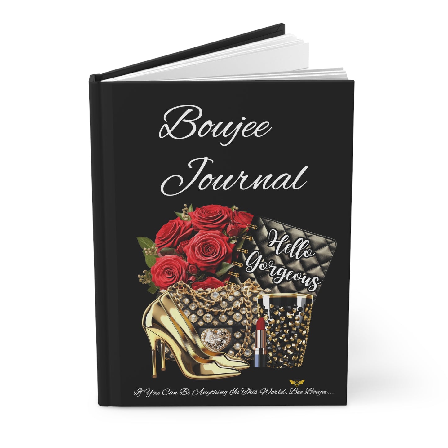Hardcover "Boujee" Journal Matte BLACK
