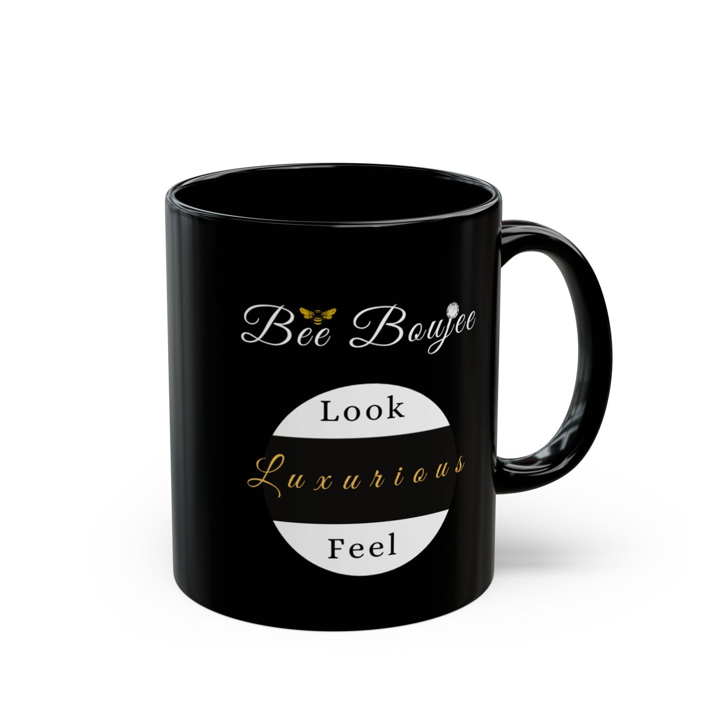 Halloween Just Plain Boujee BLACK Mug 11oz