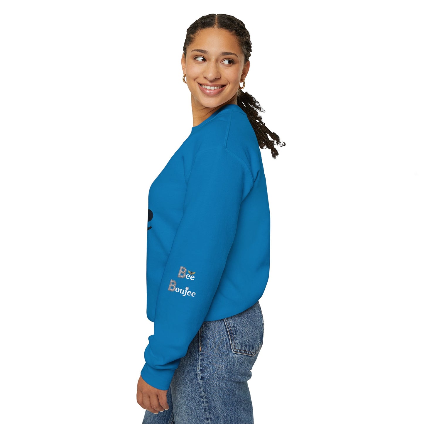 "Beeing" Boujee Ain't Easy- Heavy Blend™ Light Colors Crewneck Sweatshirt
