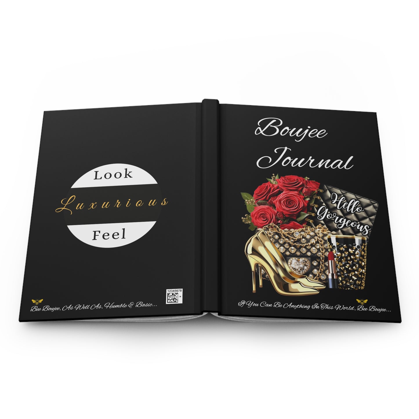 Hardcover "Boujee" Journal Matte BLACK