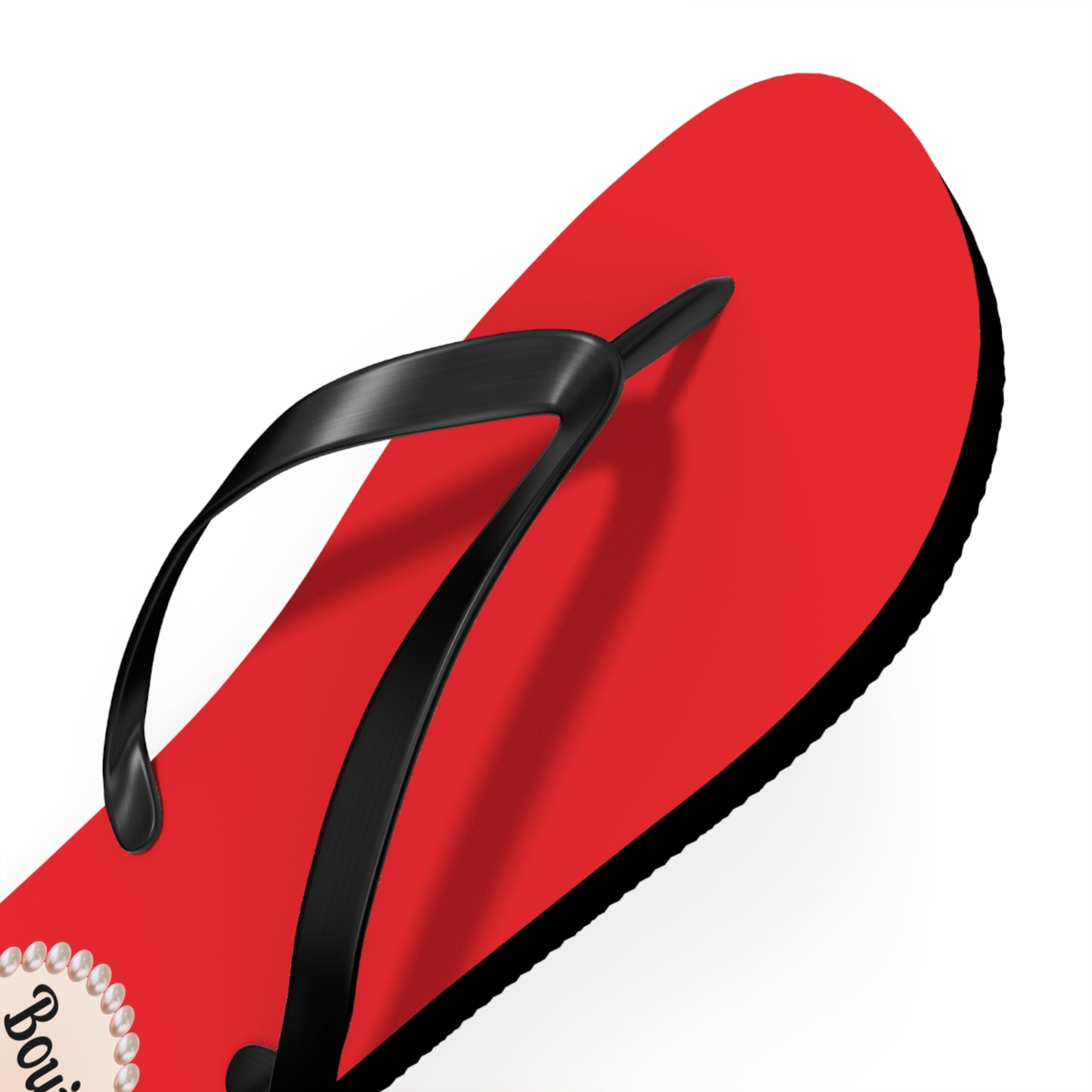 Boujee & Blessed RED Flip Flops - LARGE