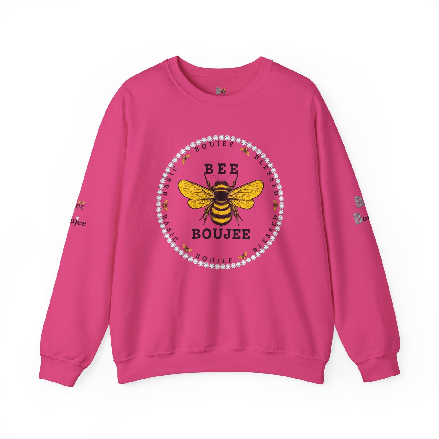 Basic Boujee Blessed - Heavy Blend™ Light Colors Crewneck Sweatshirt