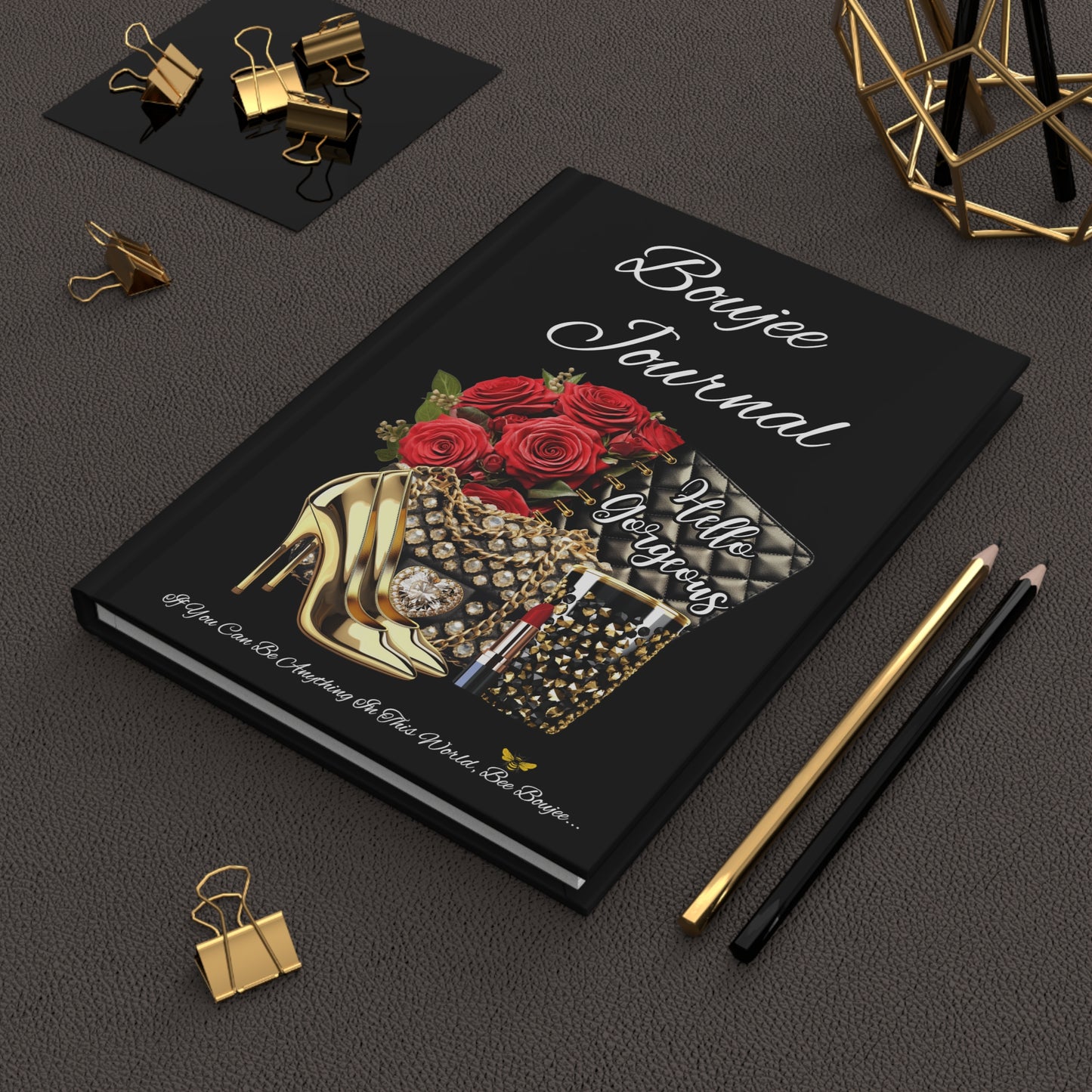 Hardcover "Boujee" Journal Matte BLACK