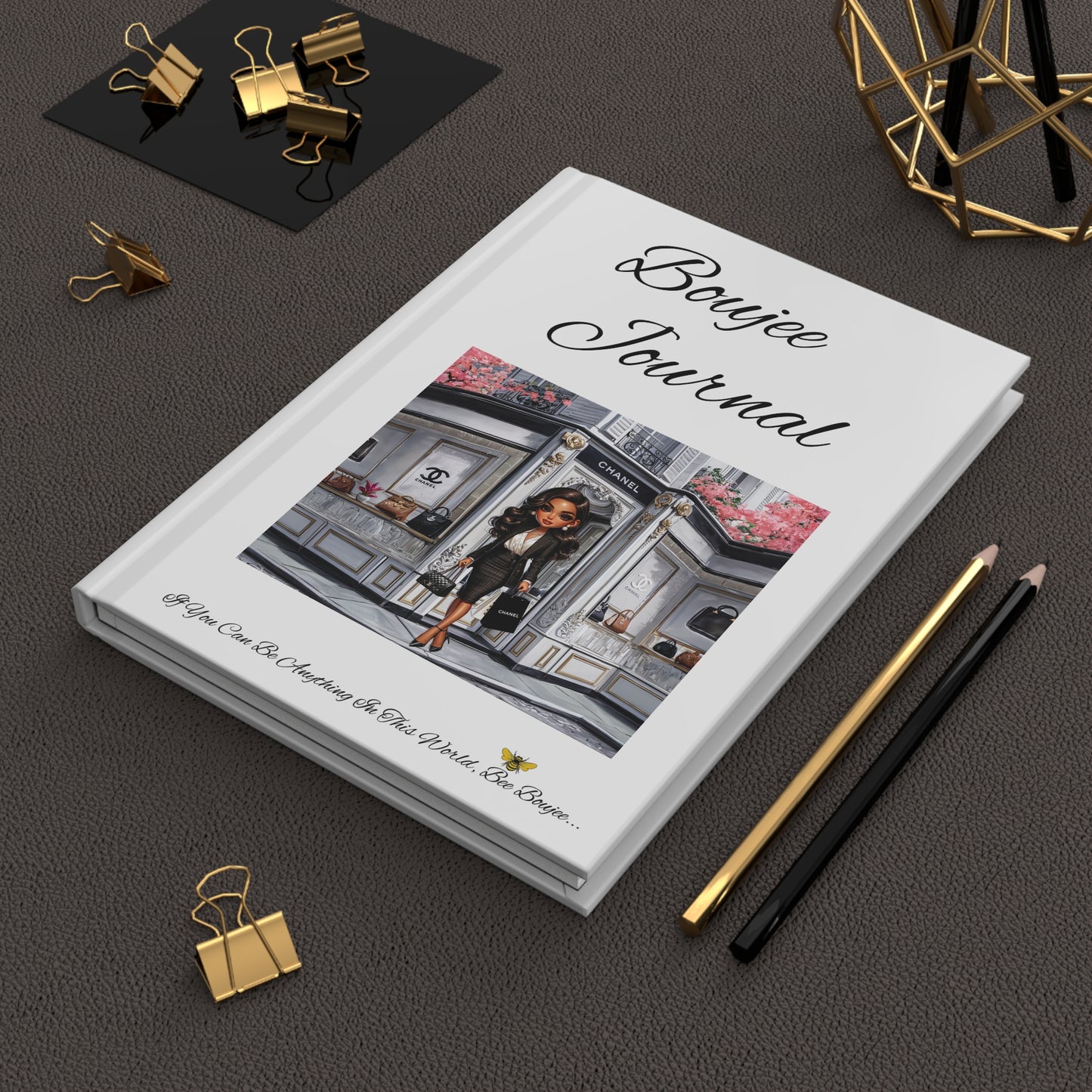 Hardcover Boujee Journal Matte WHITE