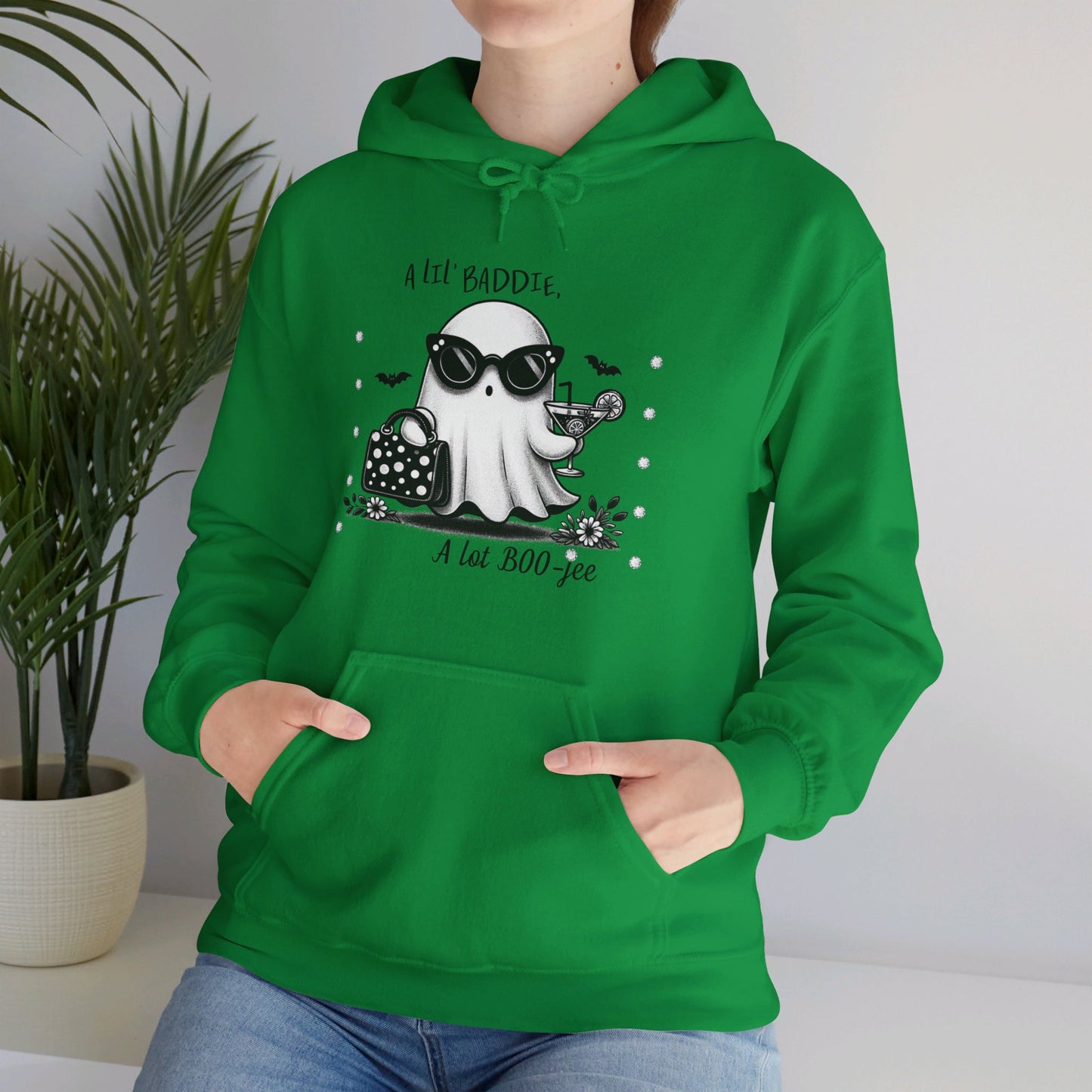 Halloween Booo in Boooujee Heavy Blend™ Hooded Sweatshirt