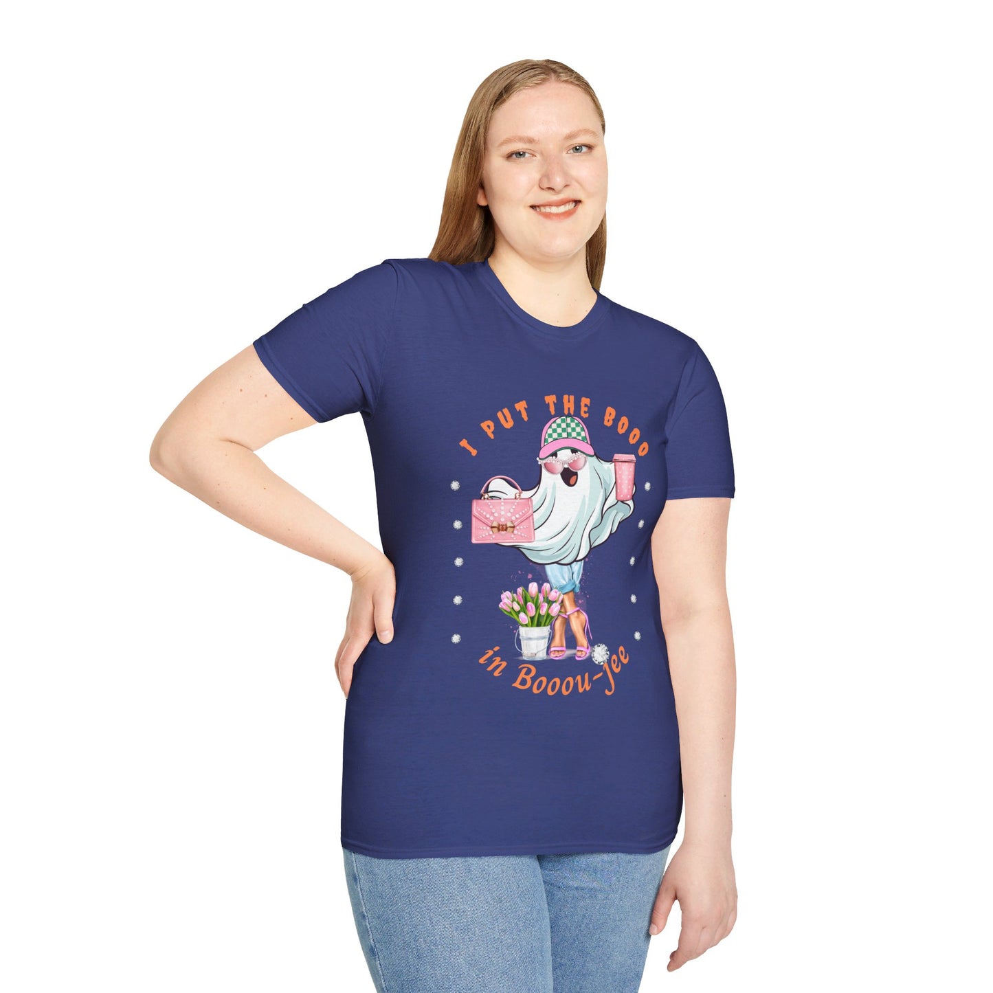 Halloween Booo in Boooujee - Softstyle T-Shirt FAIR SKIN TONE