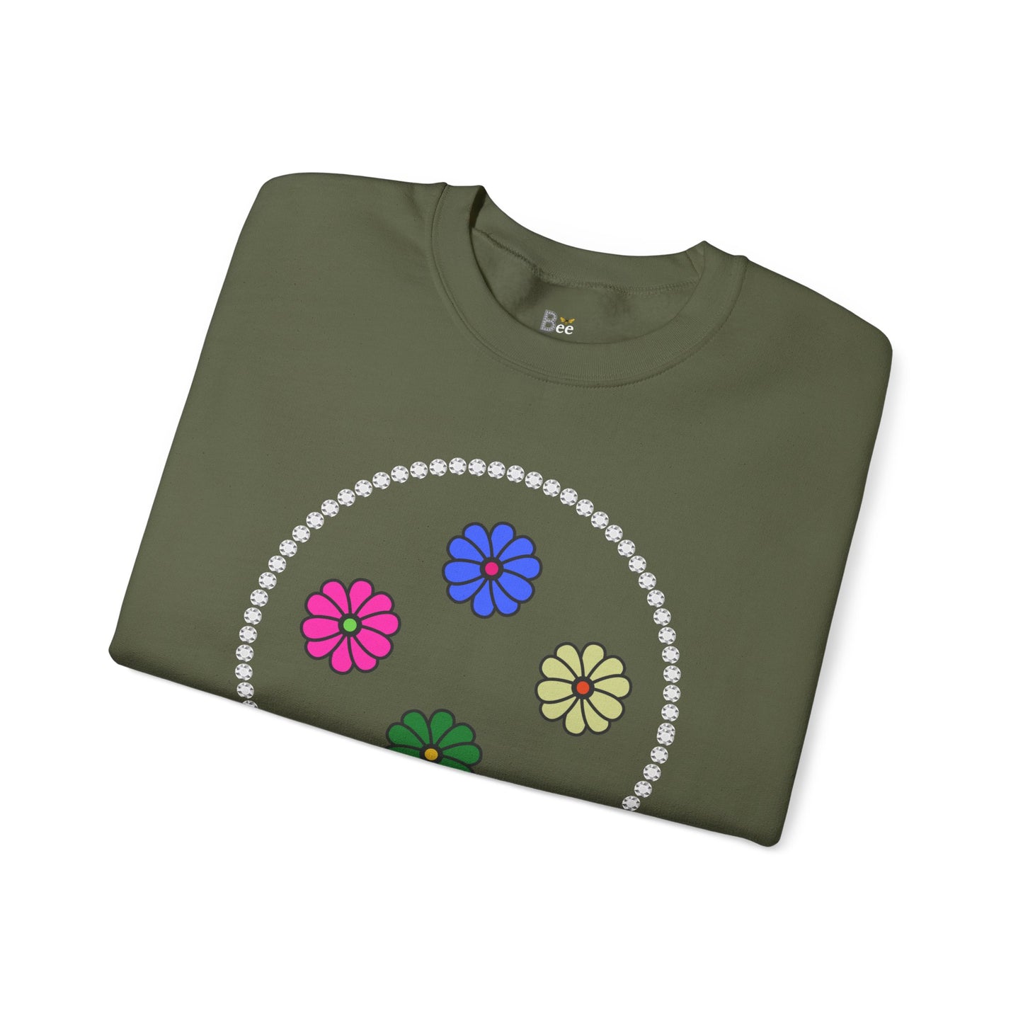 Boujee Mini Flowers - Heavy Blend™ Dark Colors Crewneck Sweatshirt